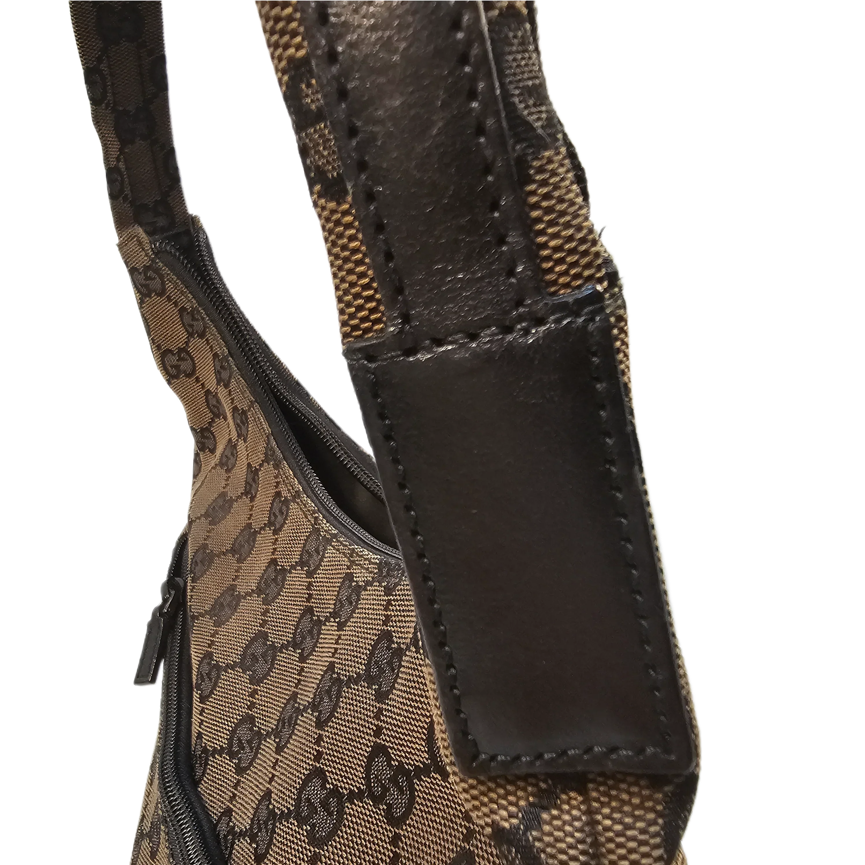 Gucci GG Monogram Fabric Handbag - Image 9