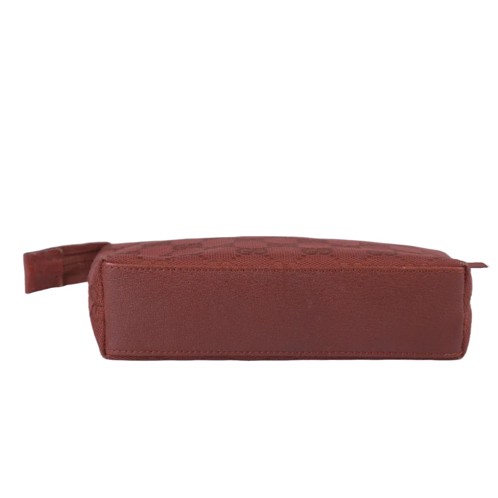 Gucci Monogram Clutch Pouch Bag Red - Image 3