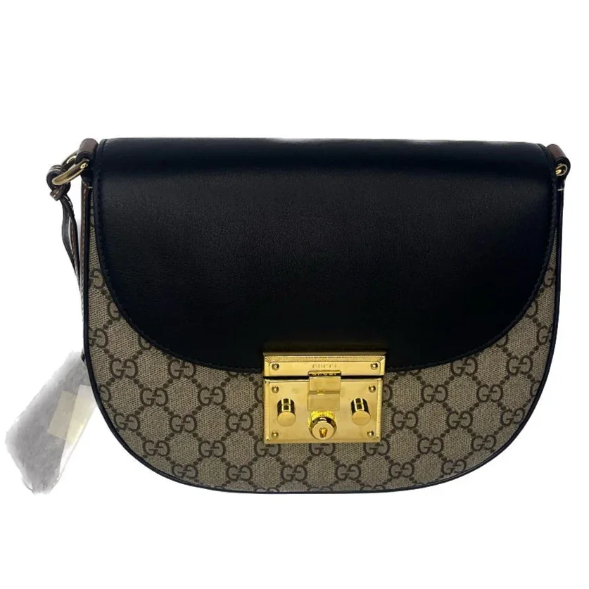 Gucci Padlock Medium GG Supreme Saddle Messenger Bag