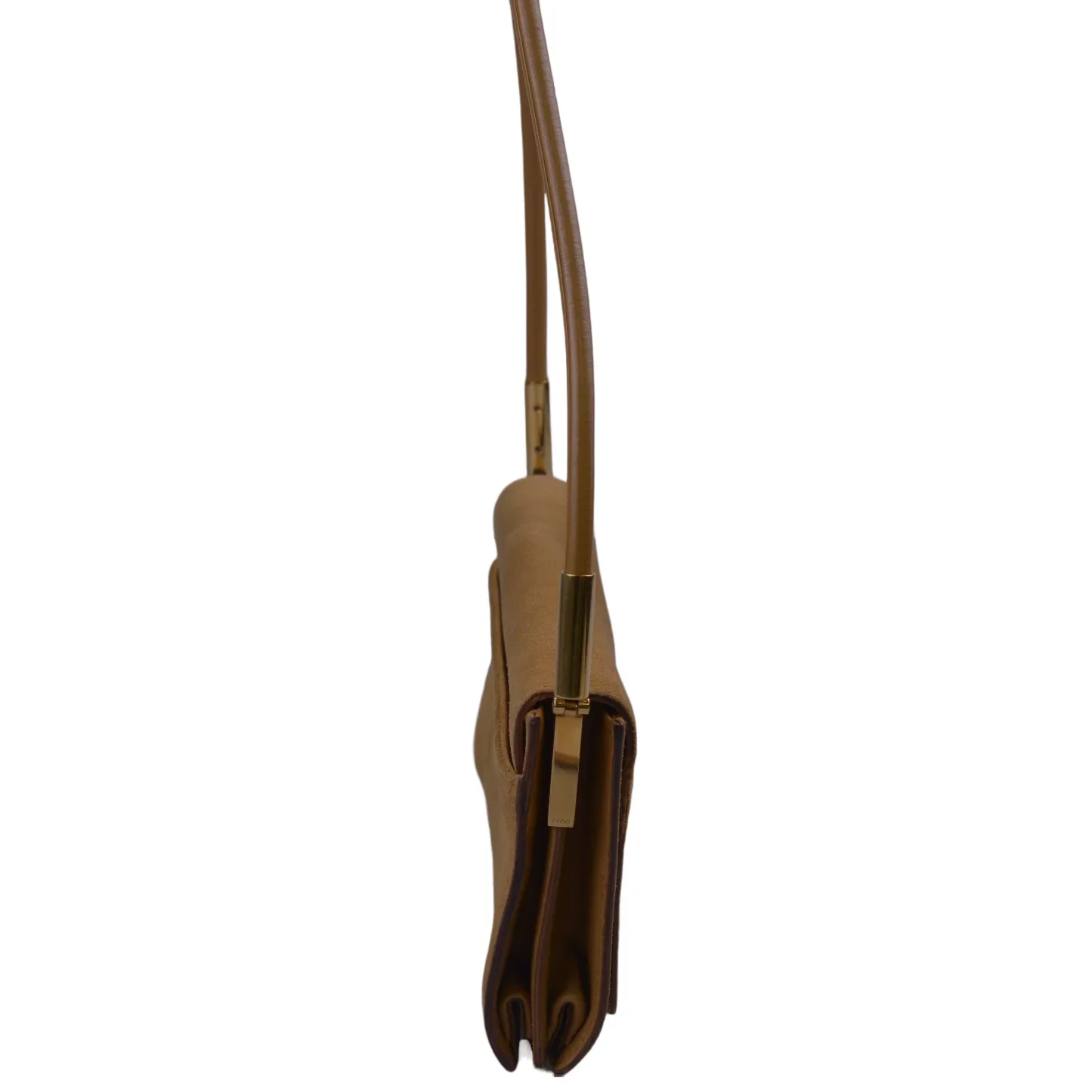Gucci GG Blondie Baguette Bag, Tan Suede Leather - Image 3