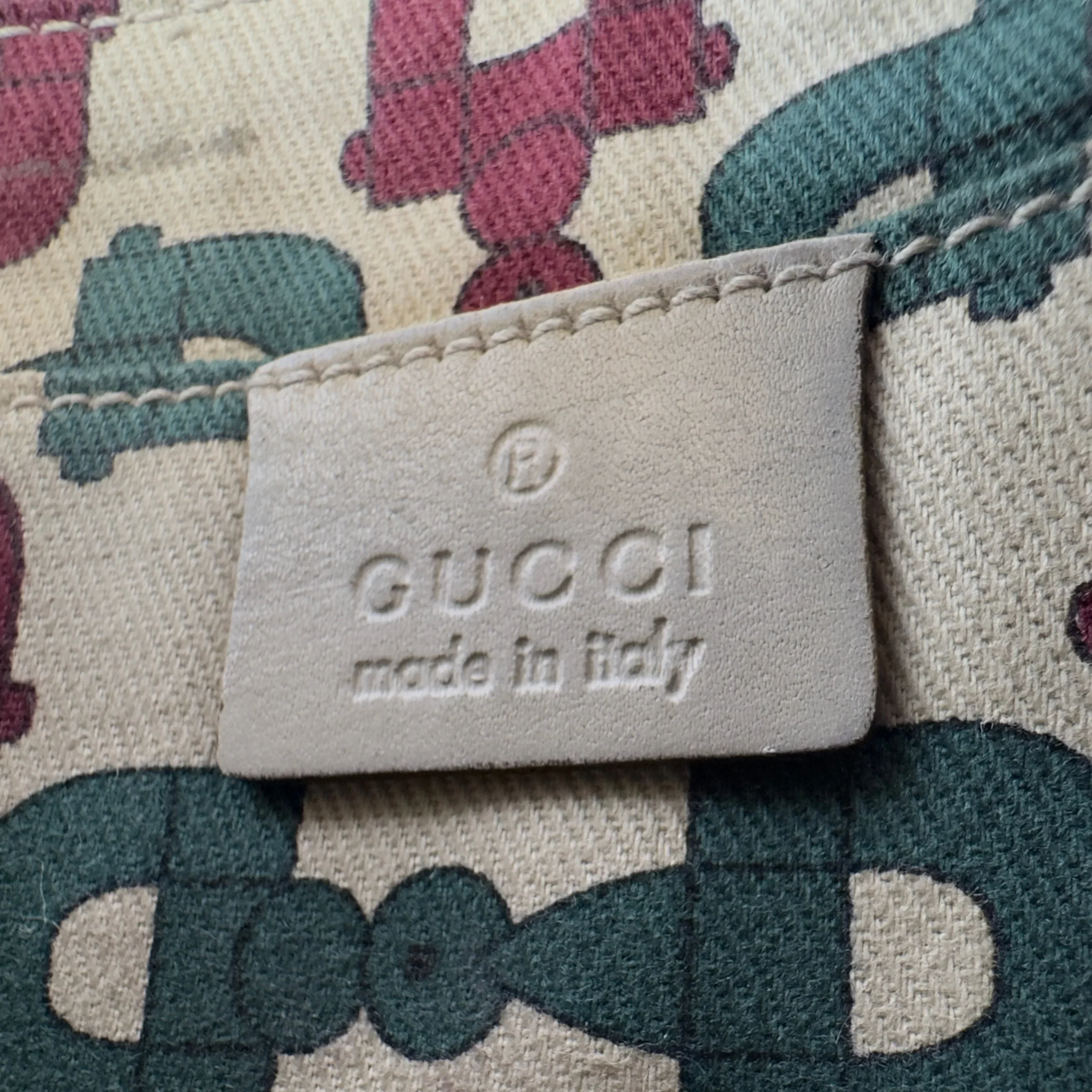 Gucci Monogram Small Pochette Clutch Bag Leather Beige - Image 7