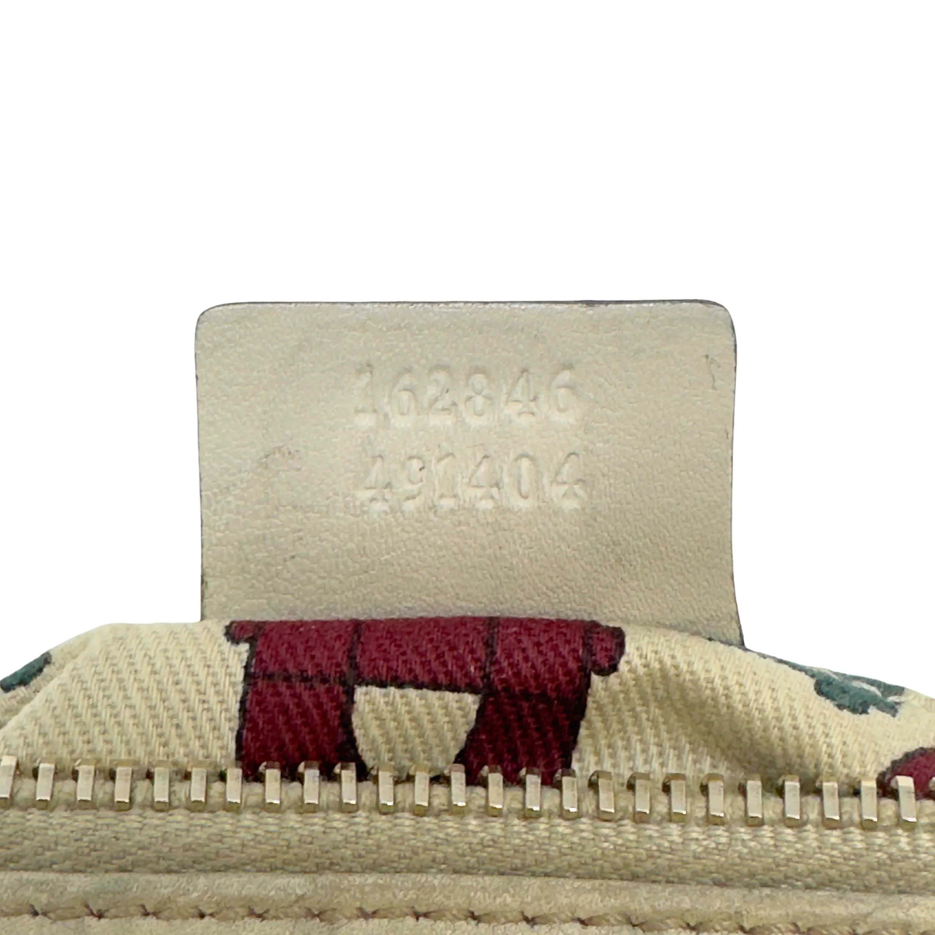 Gucci Monogram Small Pochette Clutch Bag Leather Beige - Image 8