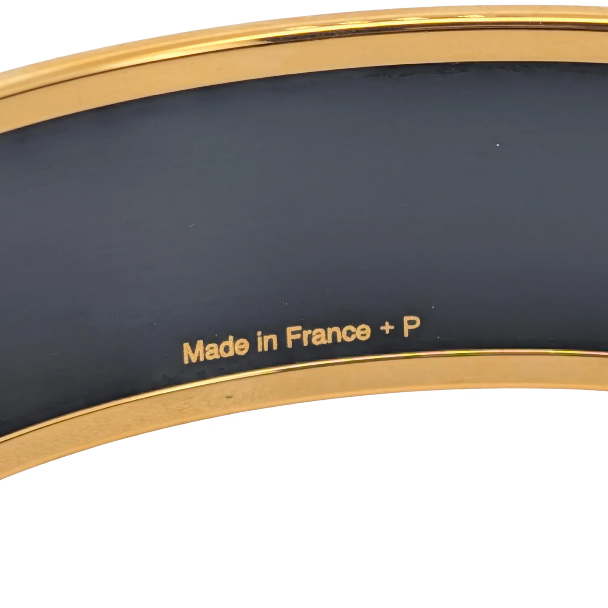 Hermès Gold-Plated Enamel Clous De Trompe L'Oeil Bracelet - Image 3
