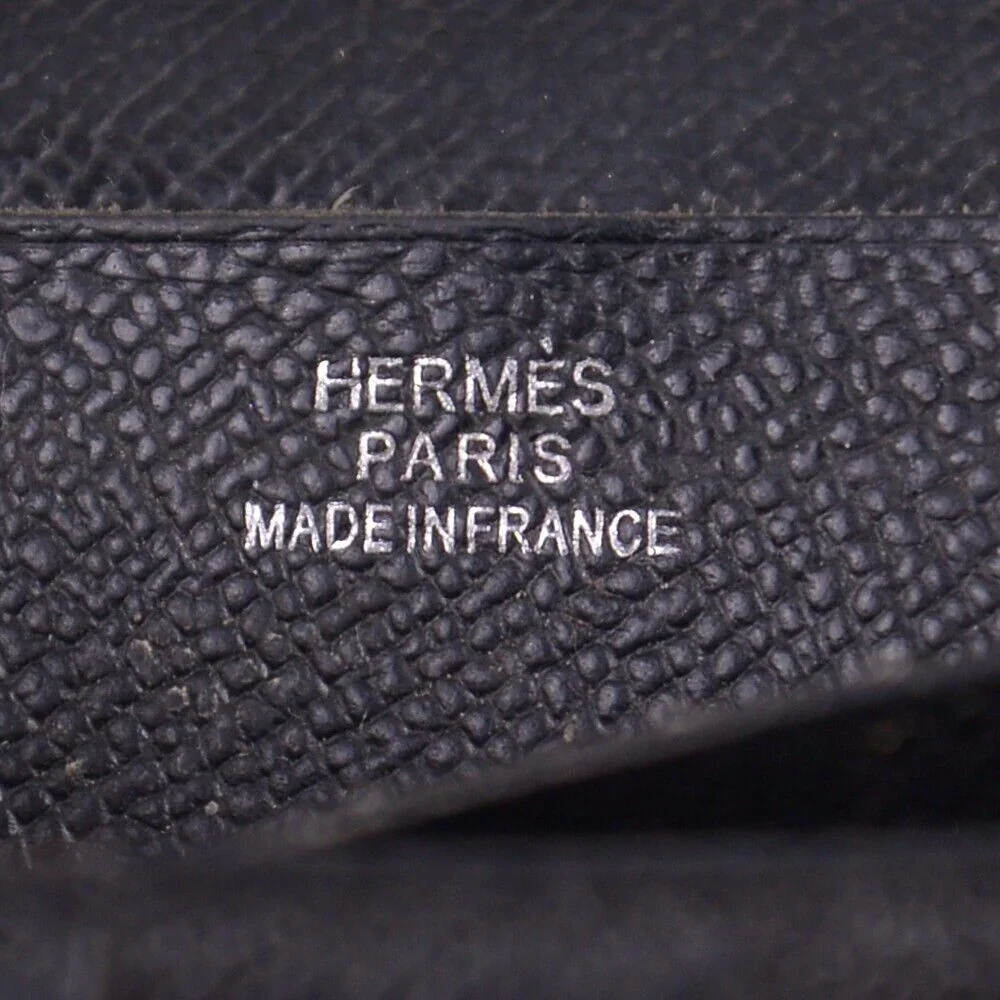 Hermes Bearn Gusset Long Wallet Black - Image 10