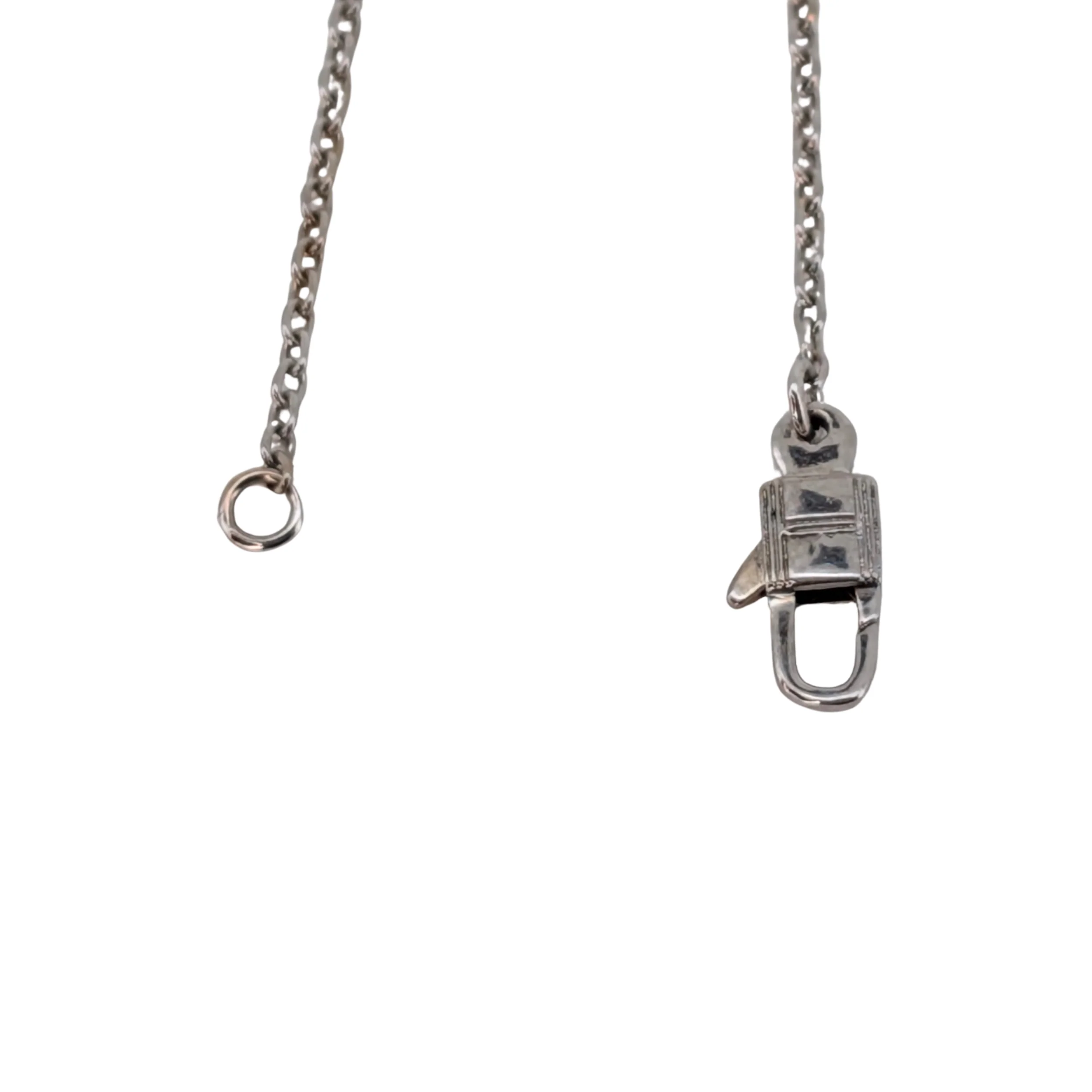 Hermes Constance Amulette Pendant Necklace 18k White Gold With Diamonds - Image 6