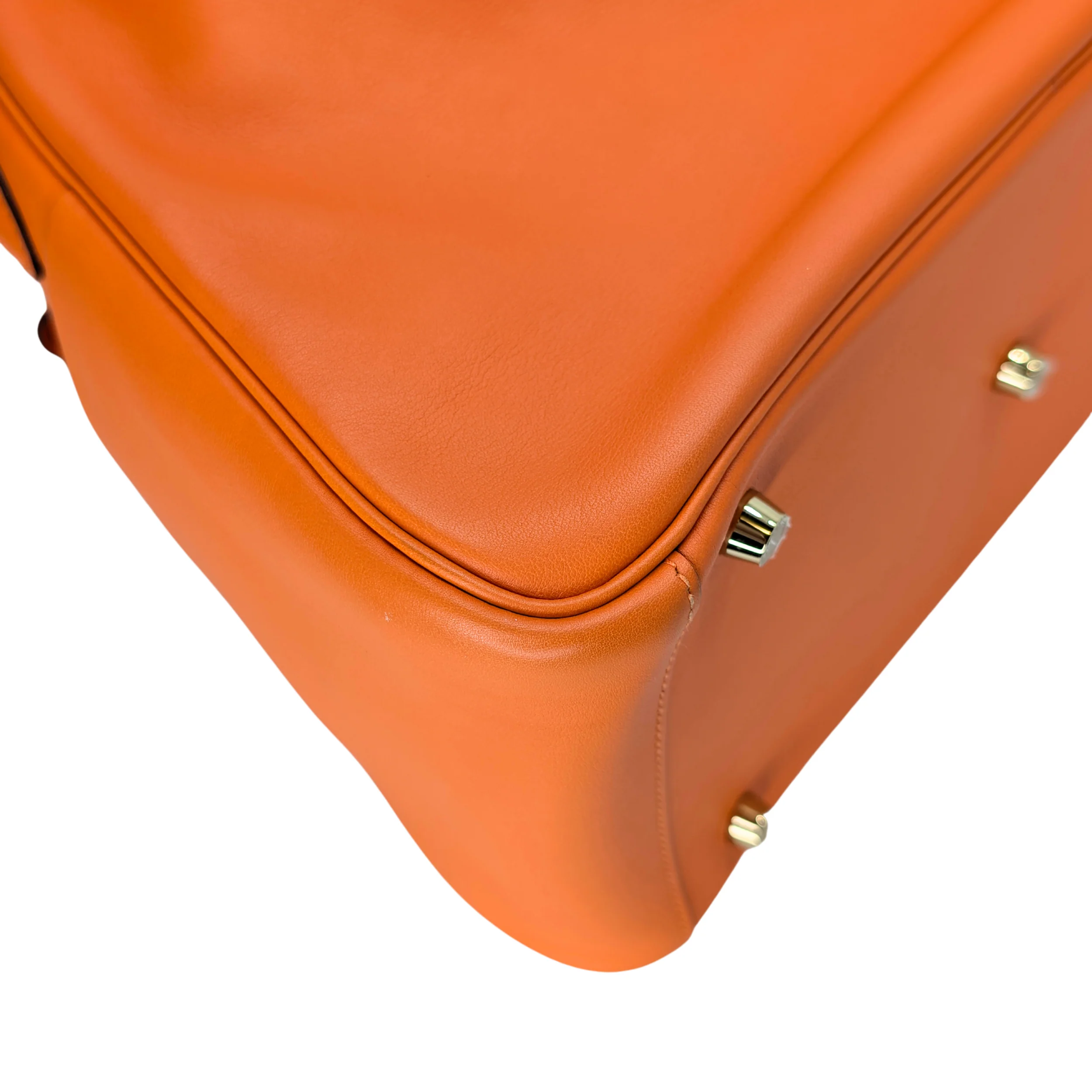 Hermes Lindy 30 Swift Leather Orange LGHW X Stamp - Image 12
