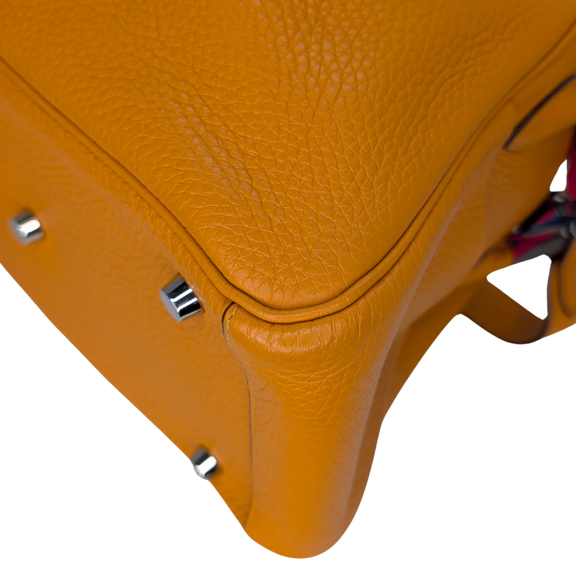 Hermes Lindy Clemence Handbag 26 C stamp SHW Orange - Image 7