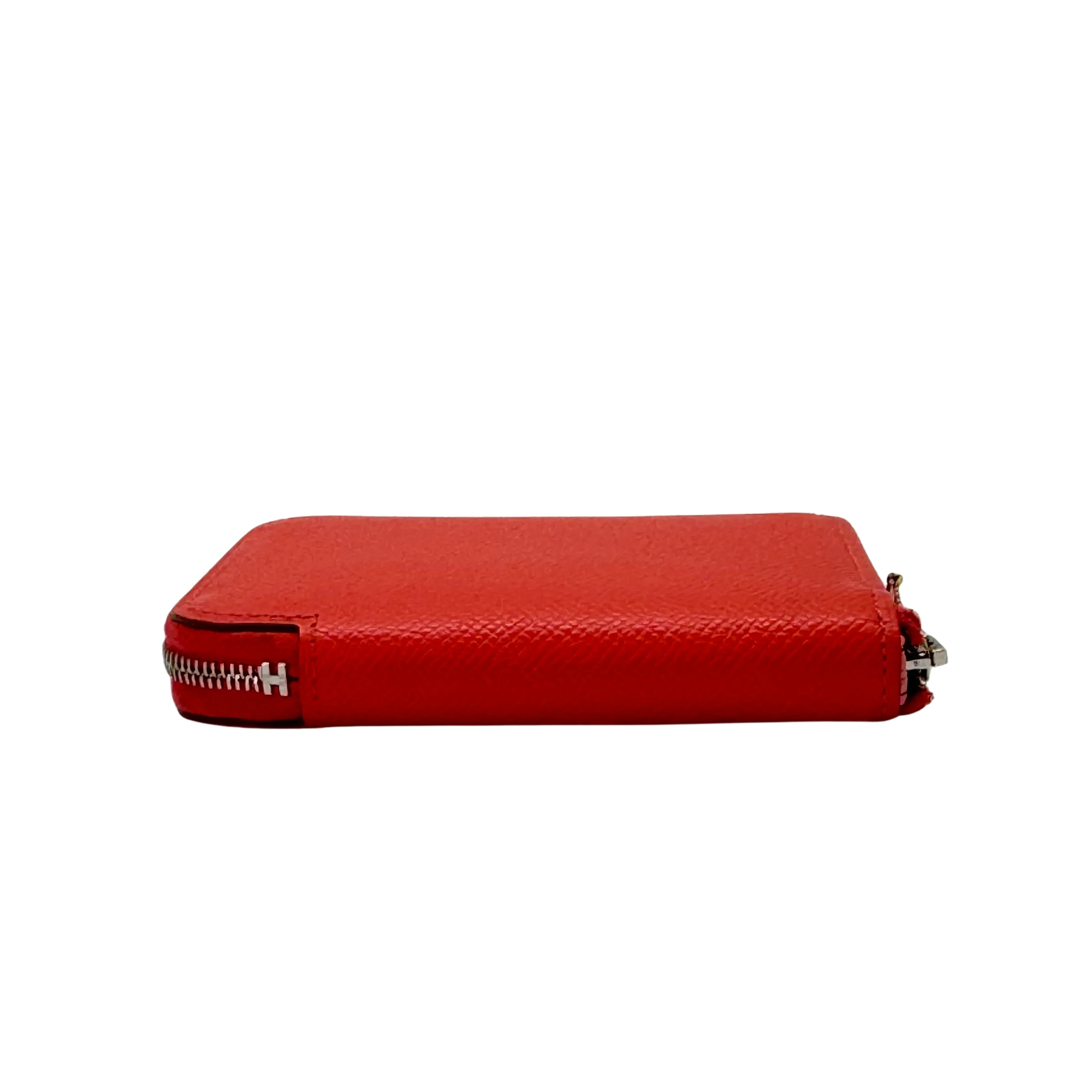 Hermés Epsom Silk'in Wallet Leather Red - Image 8
