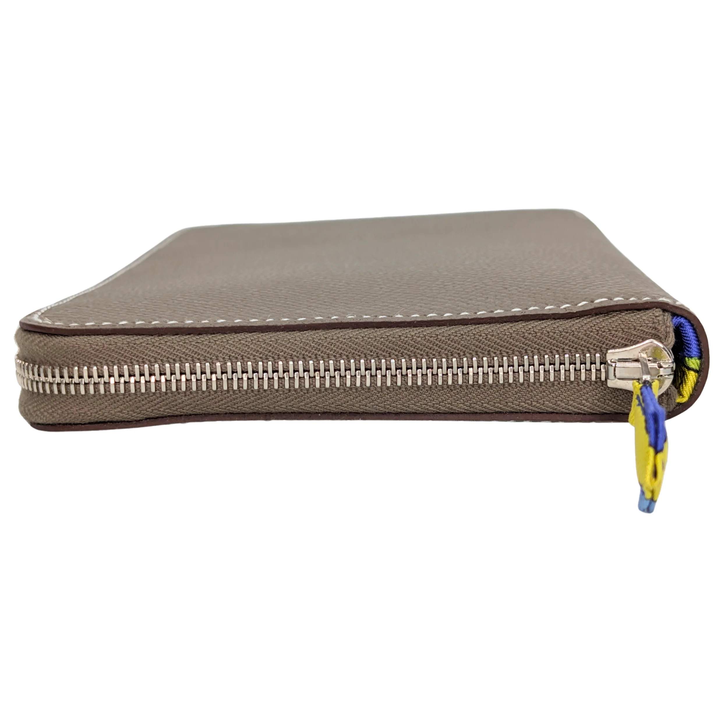 Hermes Silk'In Classique long wallet Epsom étoupe - Image 6