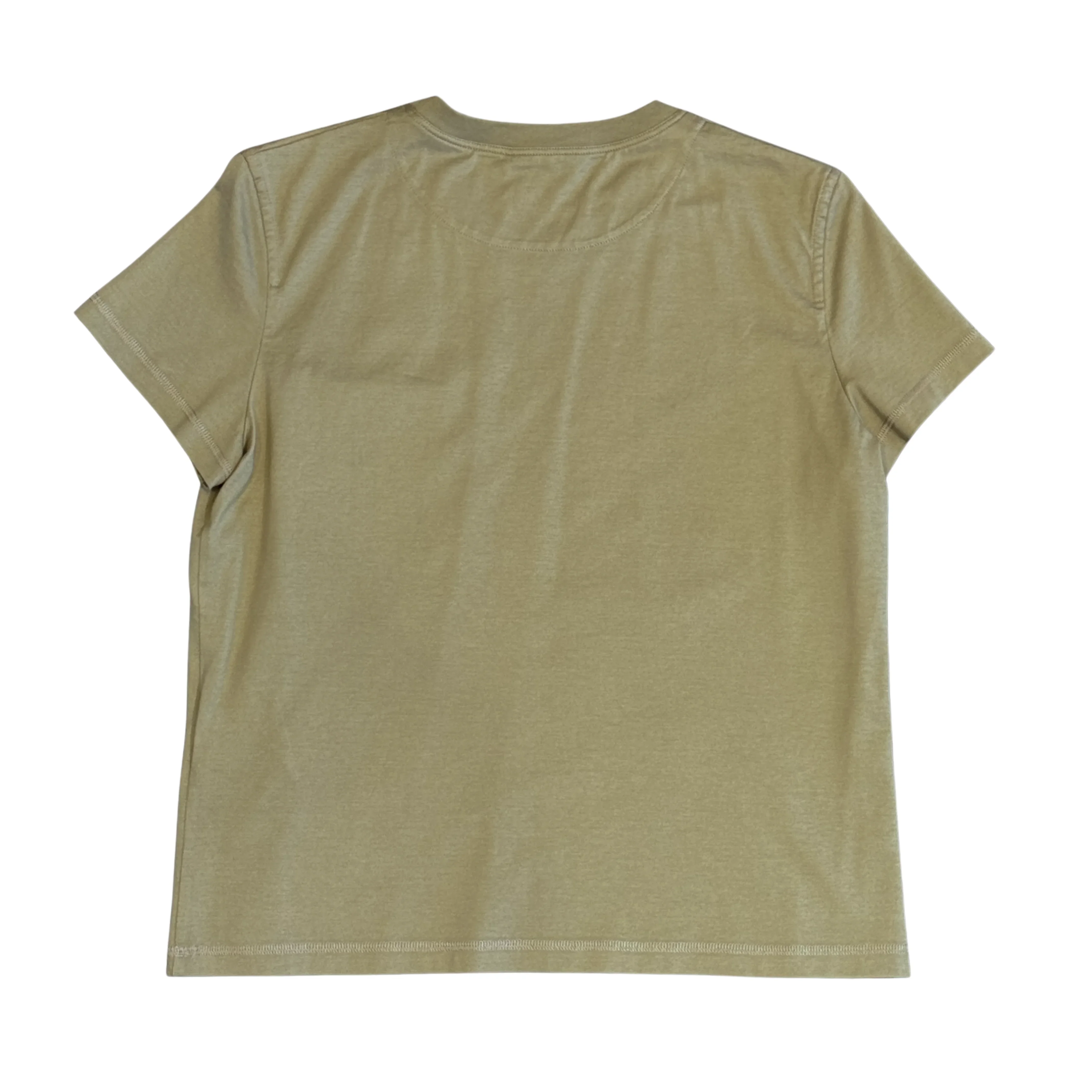 Hermes Droit Poche Brodée T-shirt Khaki size 40 - Image 5