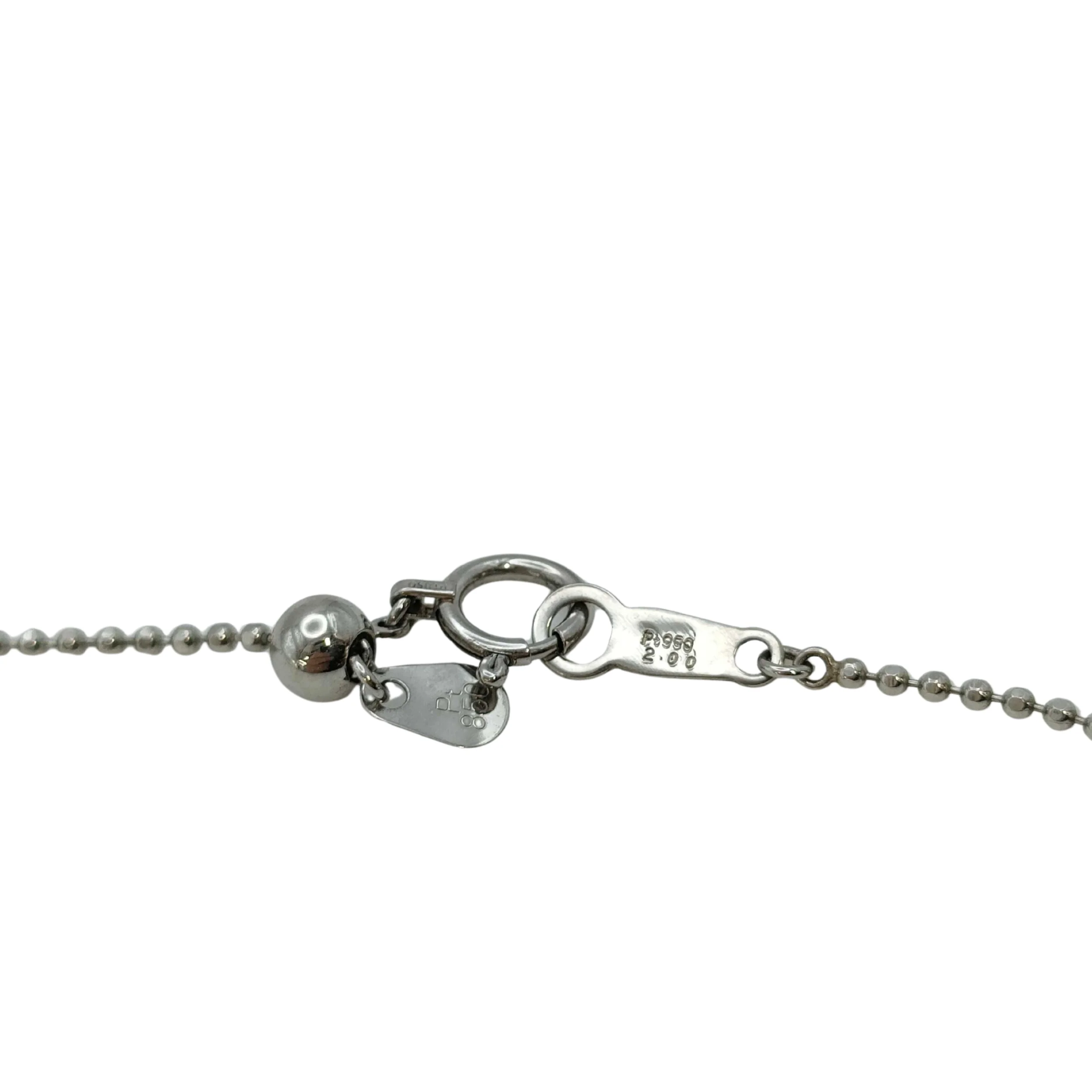 2.0Ct Natural Diamond Tennis-Style Centre Necklace In Platinum - Image 5