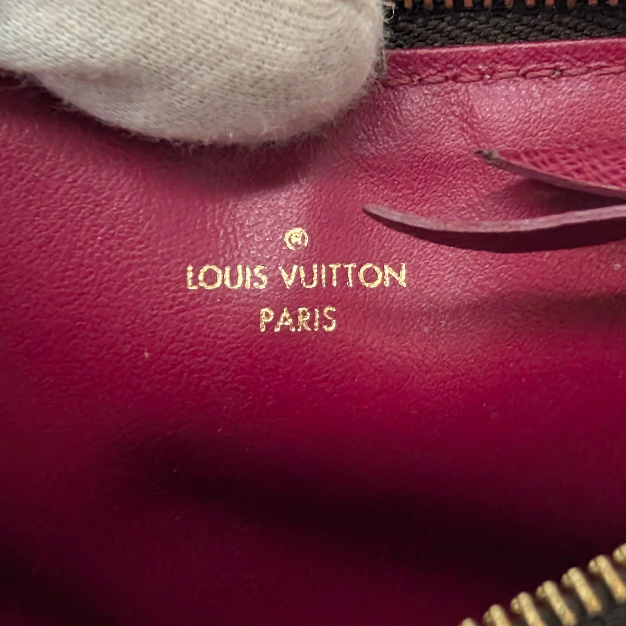 Louis Vuitton Félicie Pochette Clutch Bag Brown - Image 17