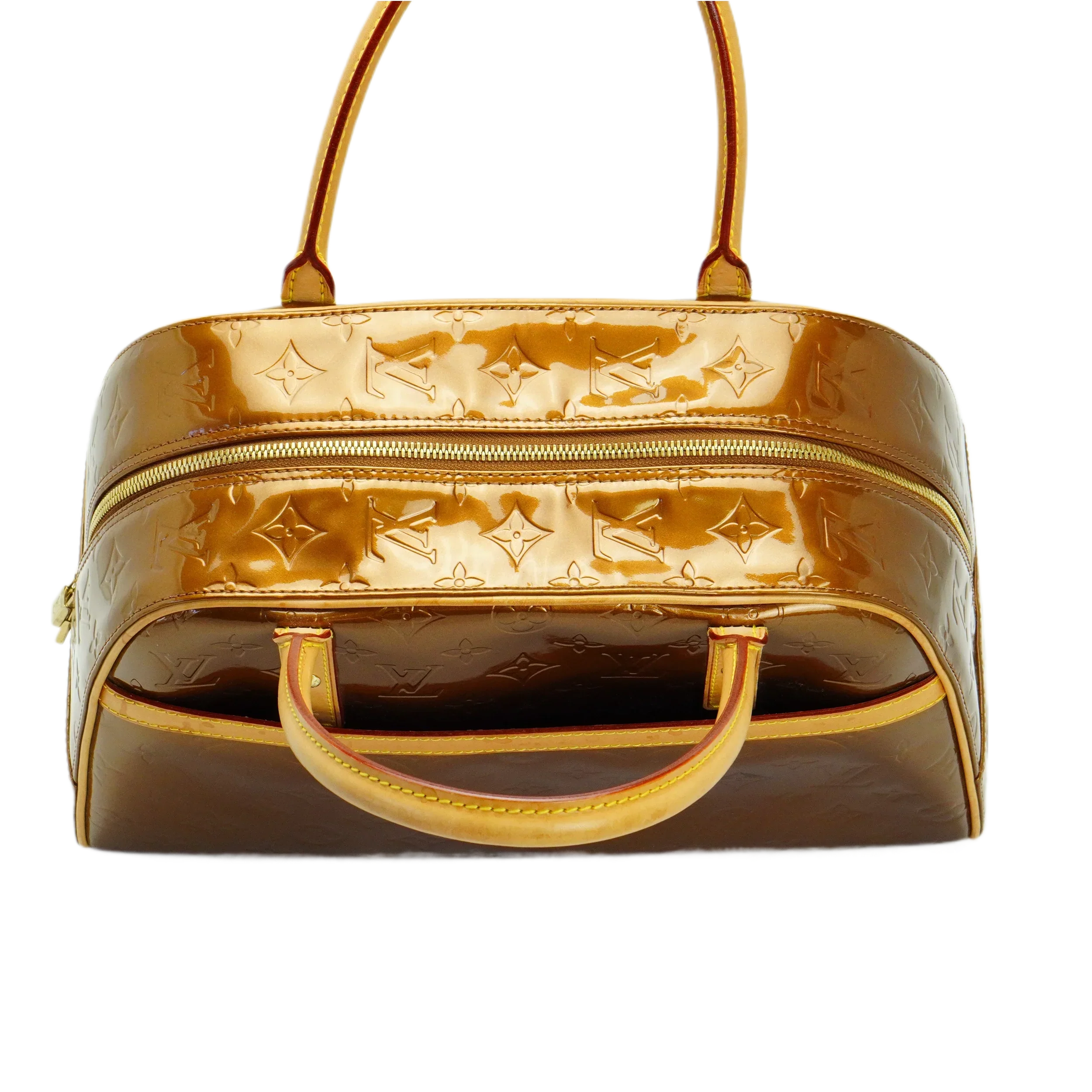 Louis Vuitton Bronze Monogram Vernis Tompkins Square Handbag - Image 6