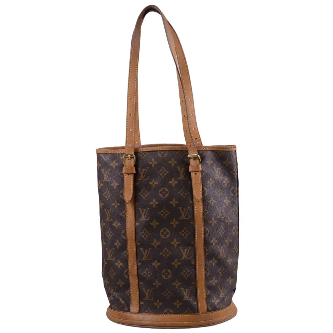 Louis Vuitton Bucket GM Monogram Tote Bag With Pouch - Image 3