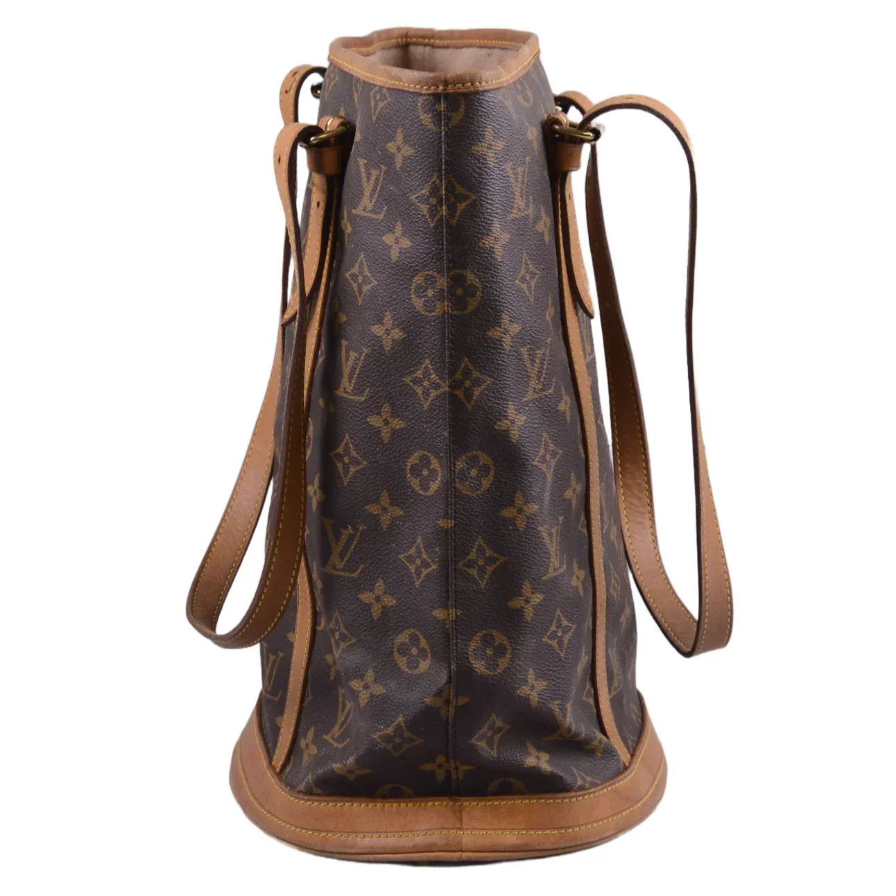 Louis Vuitton Bucket GM Monogram Tote Bag With Pouch - Image 7