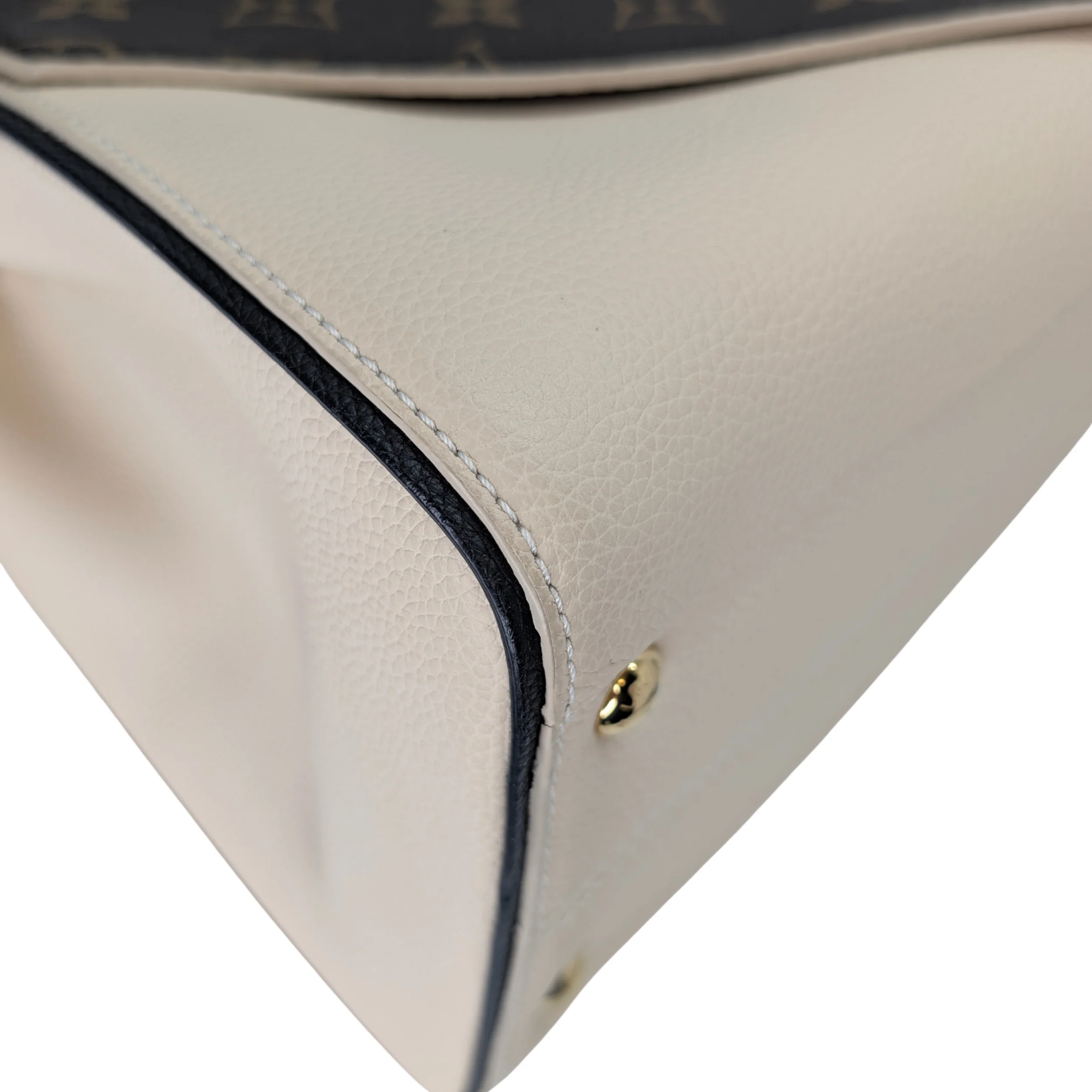Louis Vuitton Double V Leather Bag Monogram Beige - Image 9