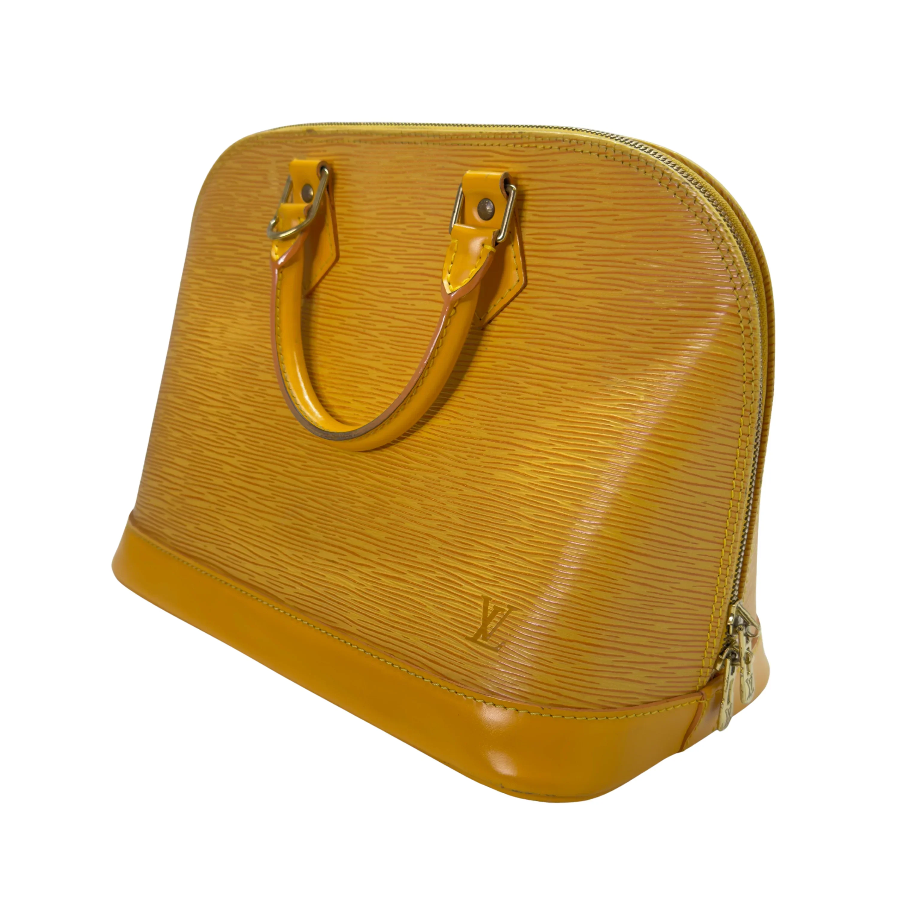 Louis Vuitton Epi Alma Shoulder Bag Yellow - Image 3