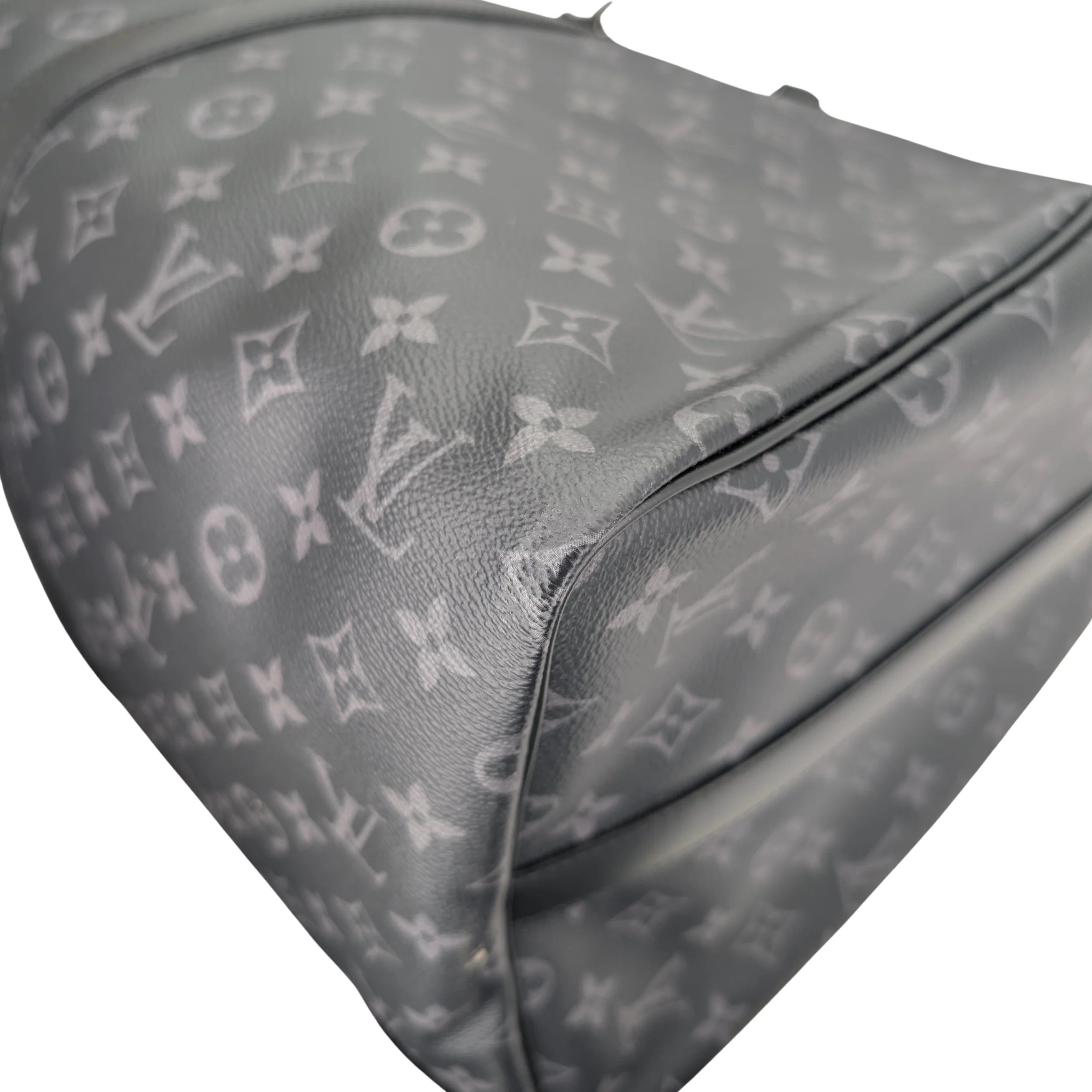 Louis Vuitton Keepall Bandoulière 55 Monogram Eclipse Charcoal Black - Image 9