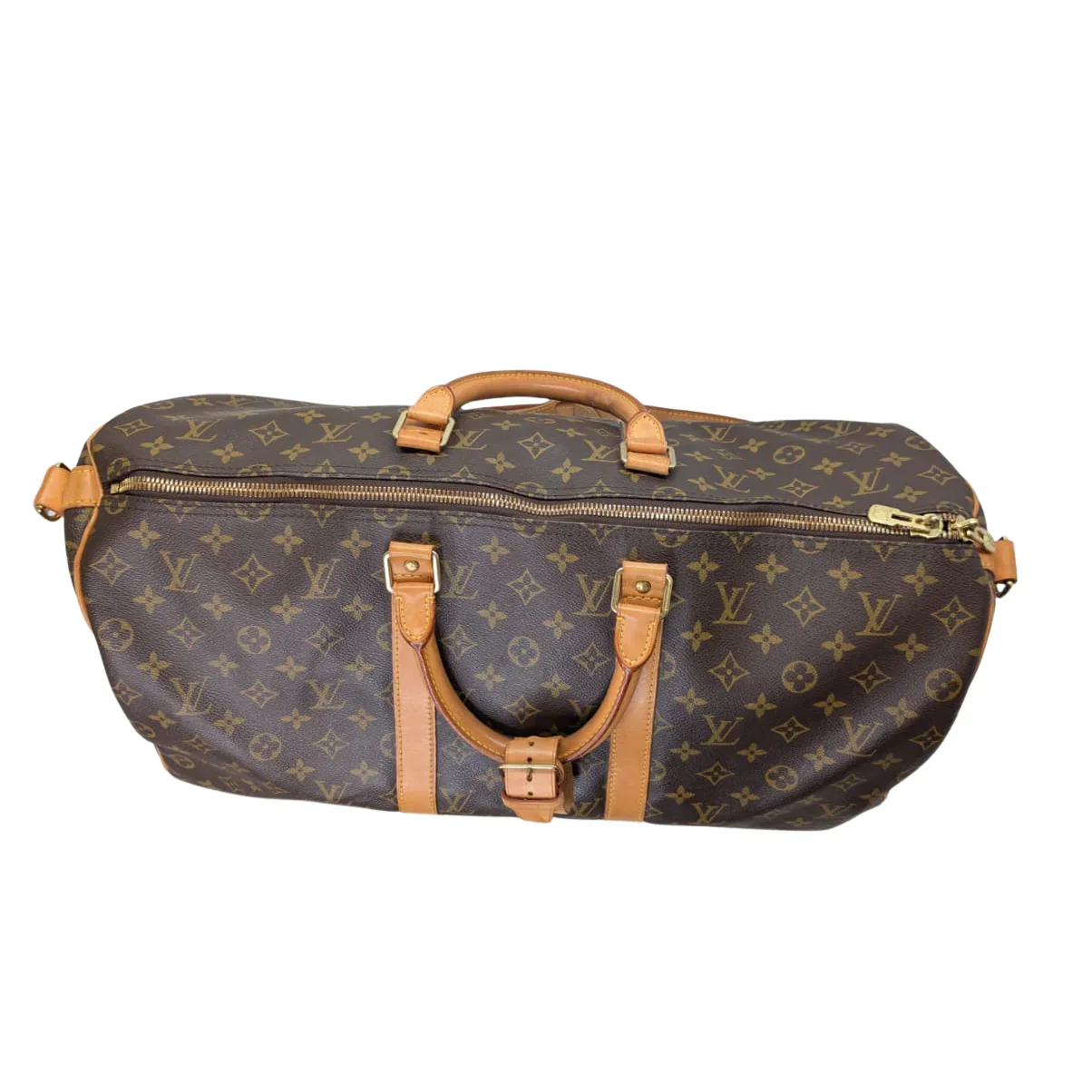 Louis Vuitton Monogram Keepall Bandoulière 50 Duffle Bag Brown - Image 18