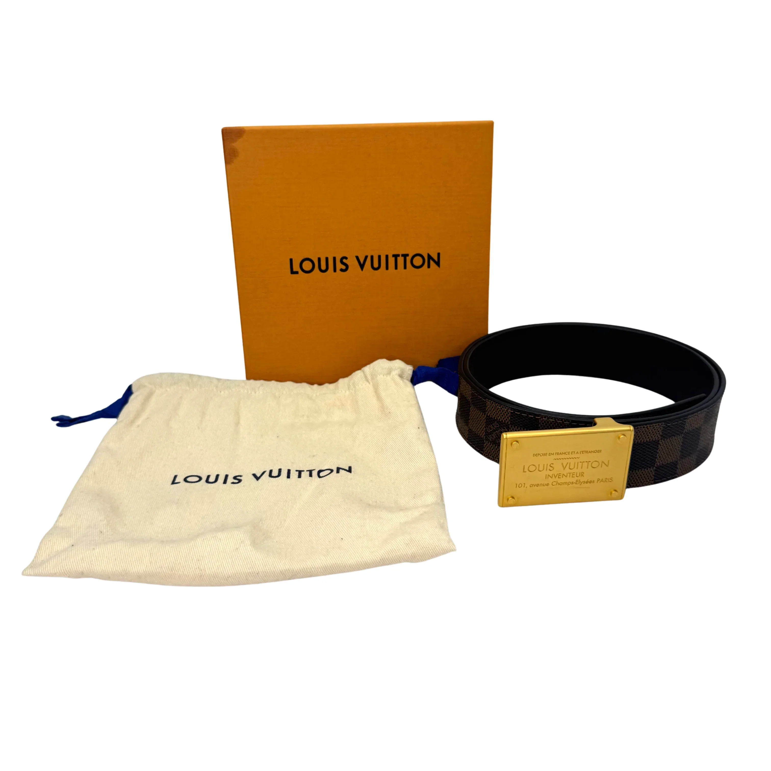 Louis Vuitton Damier Ebene Neo Inventeur Reversible Belt 90cm - Image 8