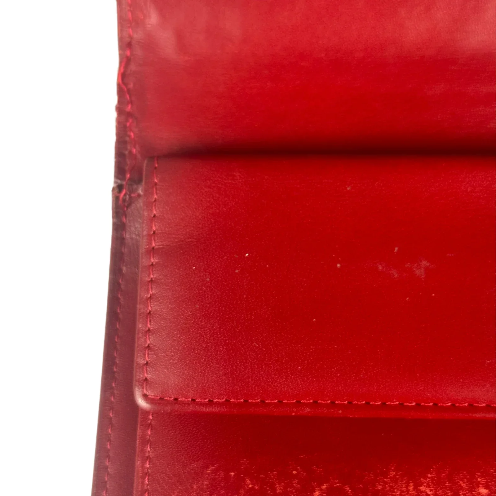 Louis Vuitton Monogram Vernis Porte Tresor International Wallet Red - Image 8