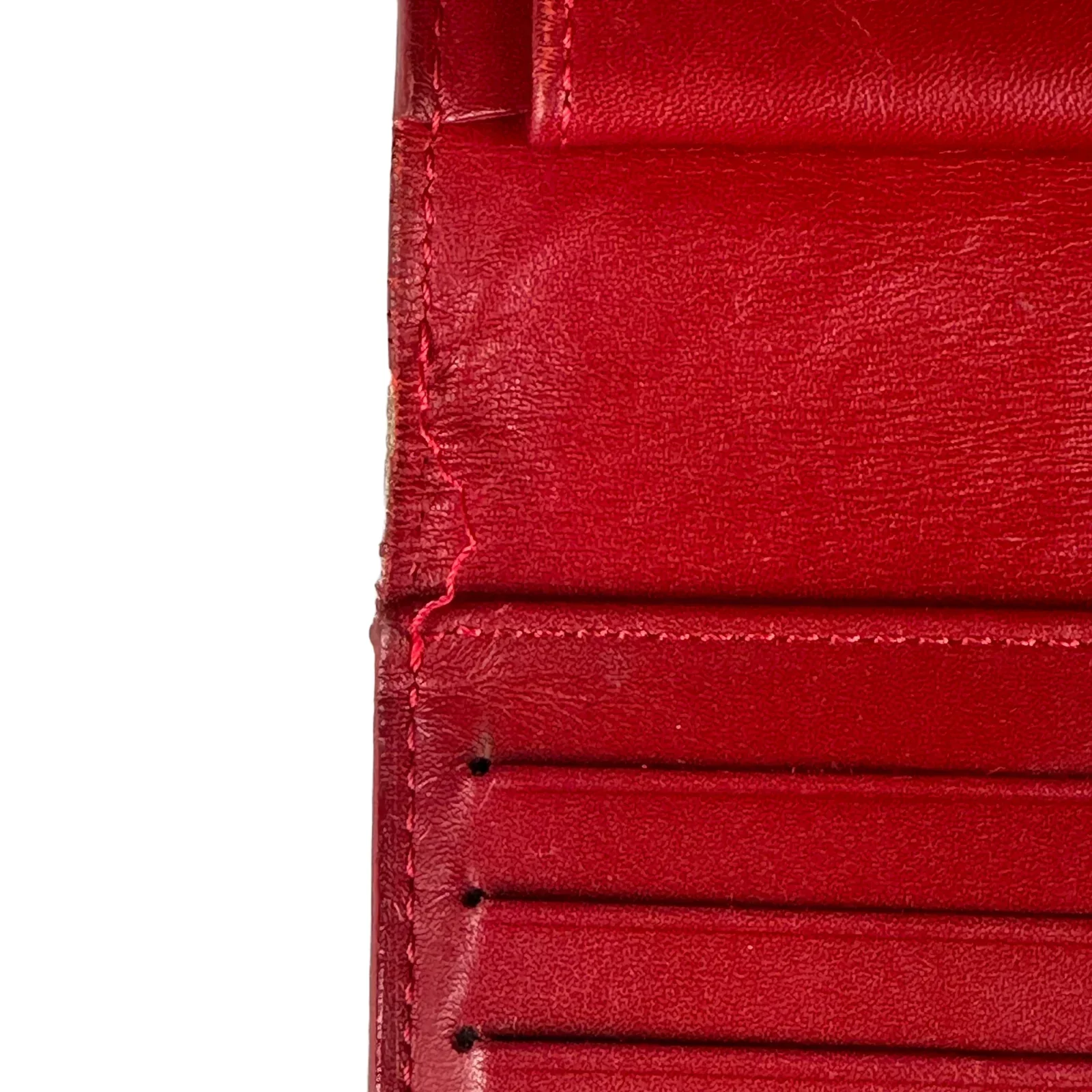Louis Vuitton Monogram Vernis Porte Tresor International Wallet Red - Image 9