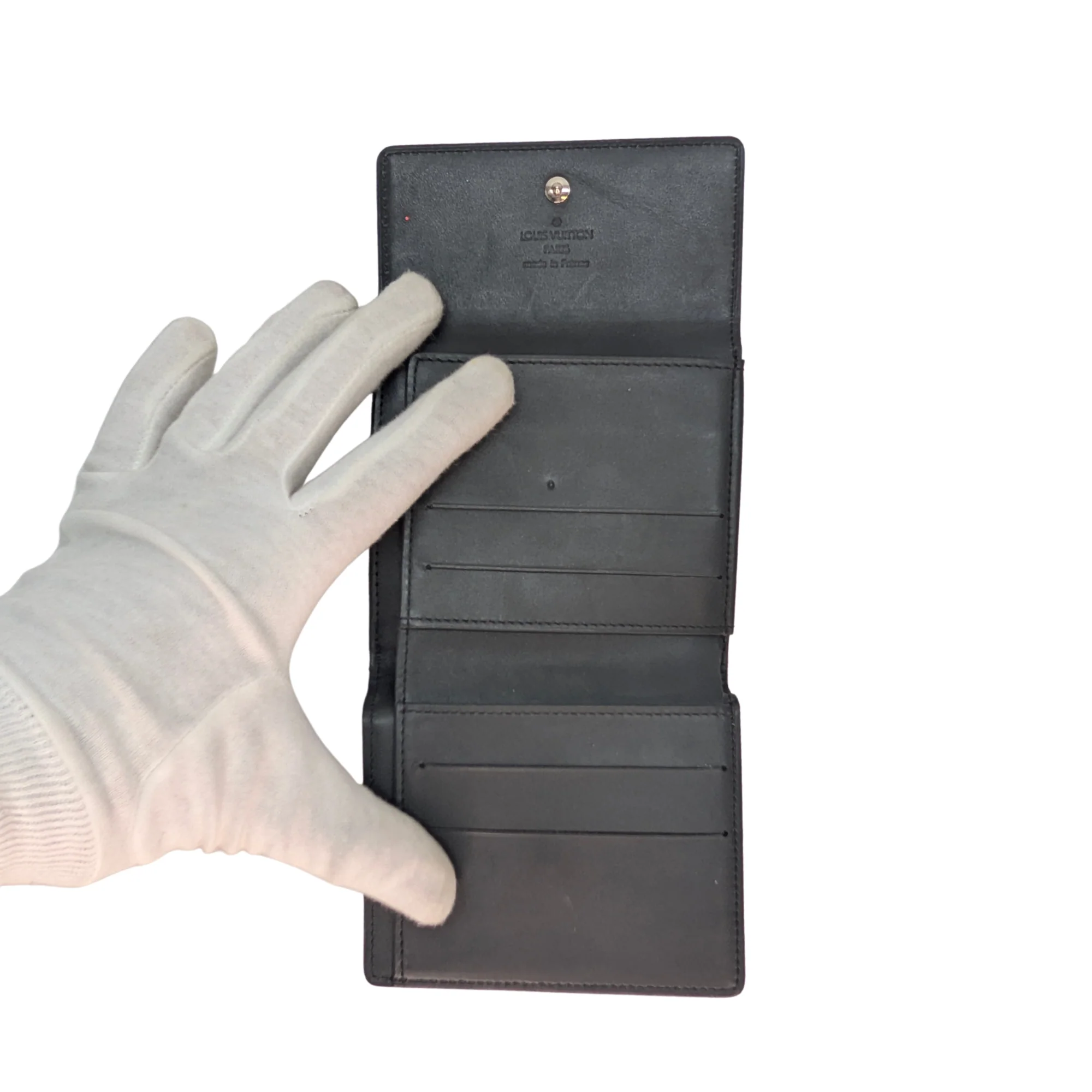 Louis Vuitton Vernis Charcoal Leather Wallet - Image 14