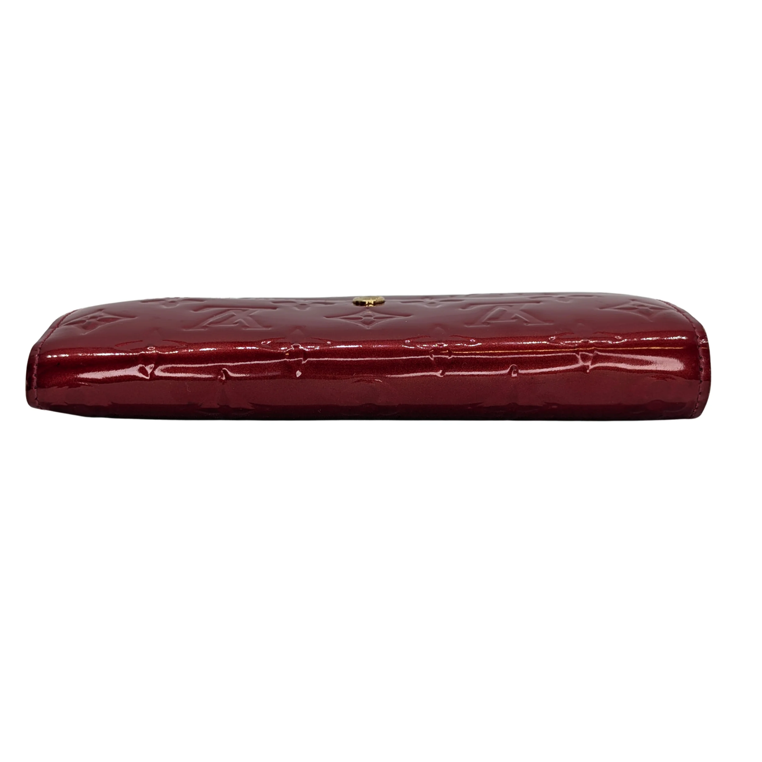 Louis Vuitton Sarah Long Wallet Vernis Leather Patent Red - Image 10