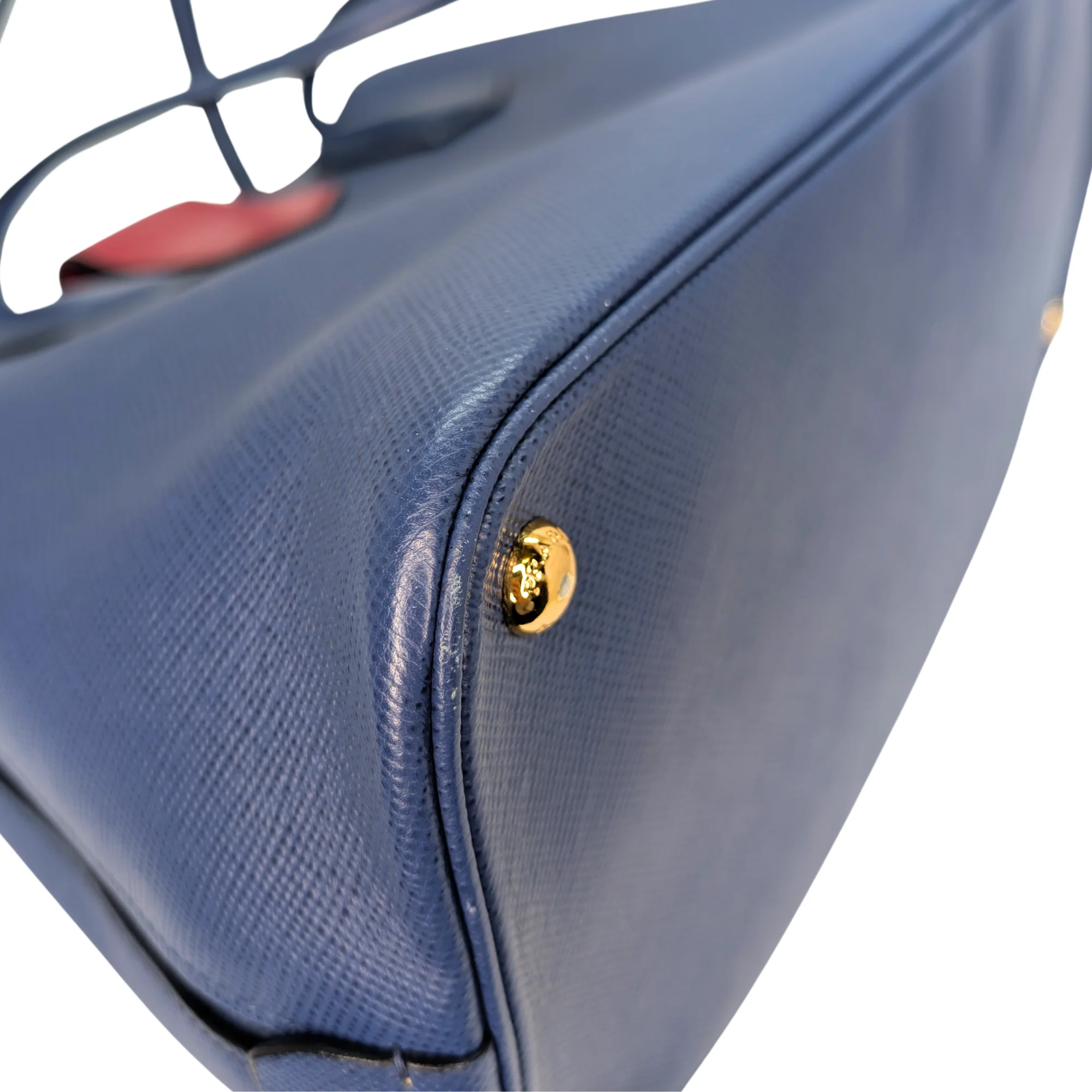 Prada Saffiano Cuir Tote Bag Navy Blue - Image 10
