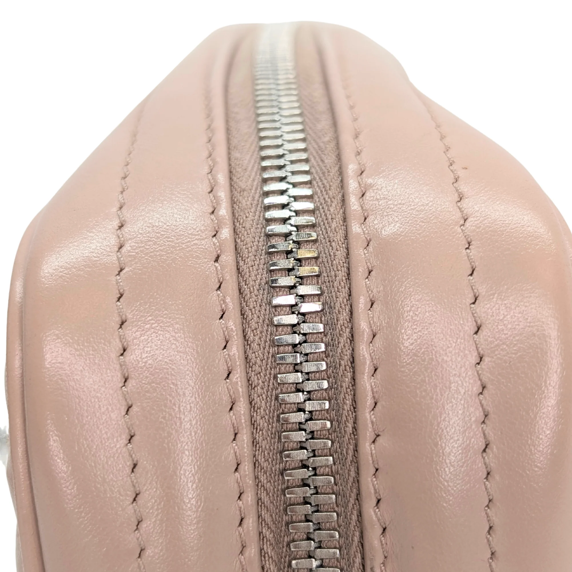 Prada Diagramme Camera Bag Leather Beige - Image 8
