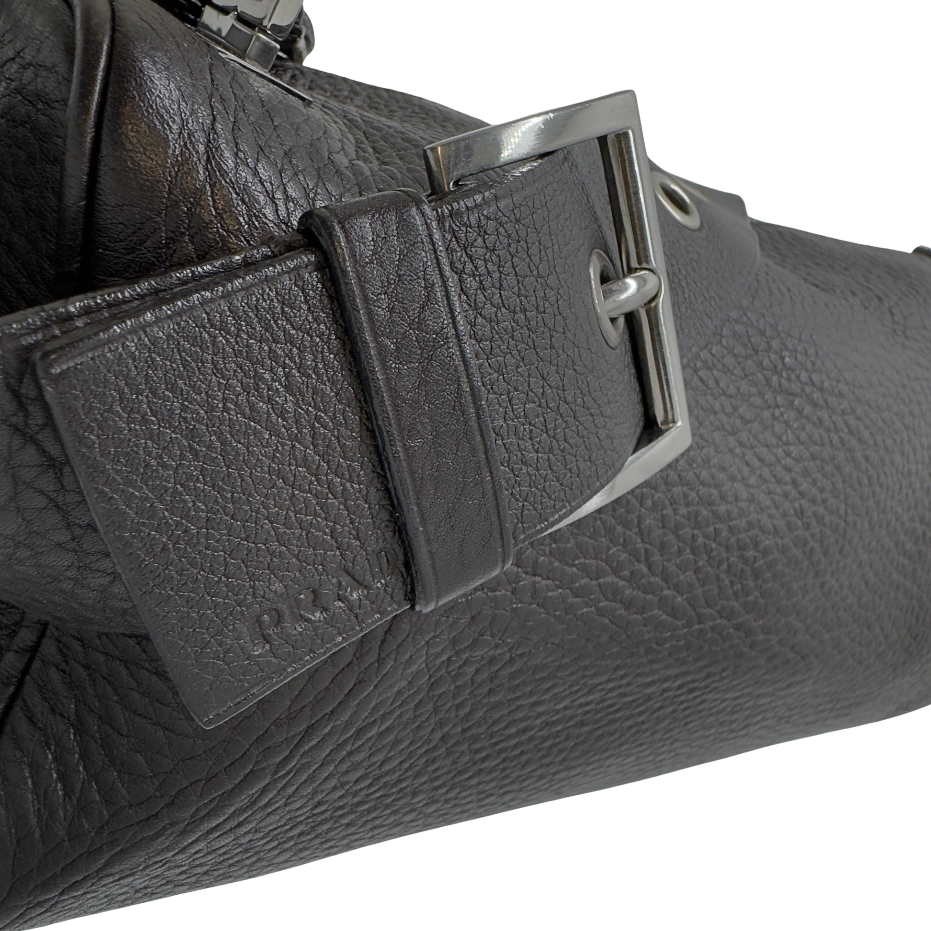 Prada Vitello Daino Leather Shoulder Bag Brown - Image 10