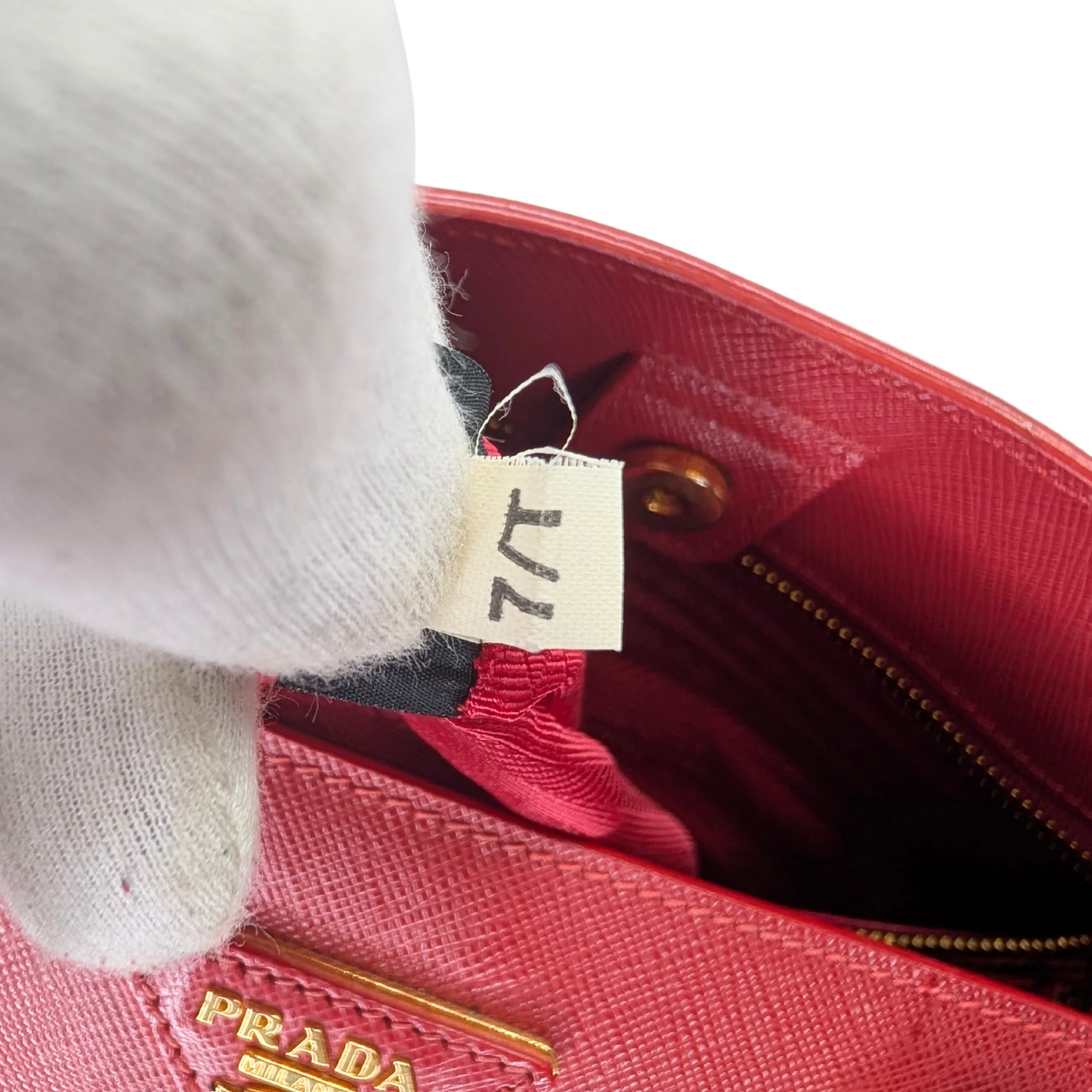 Prada Lux Open Saffiano Tote Bag Red - Image 23