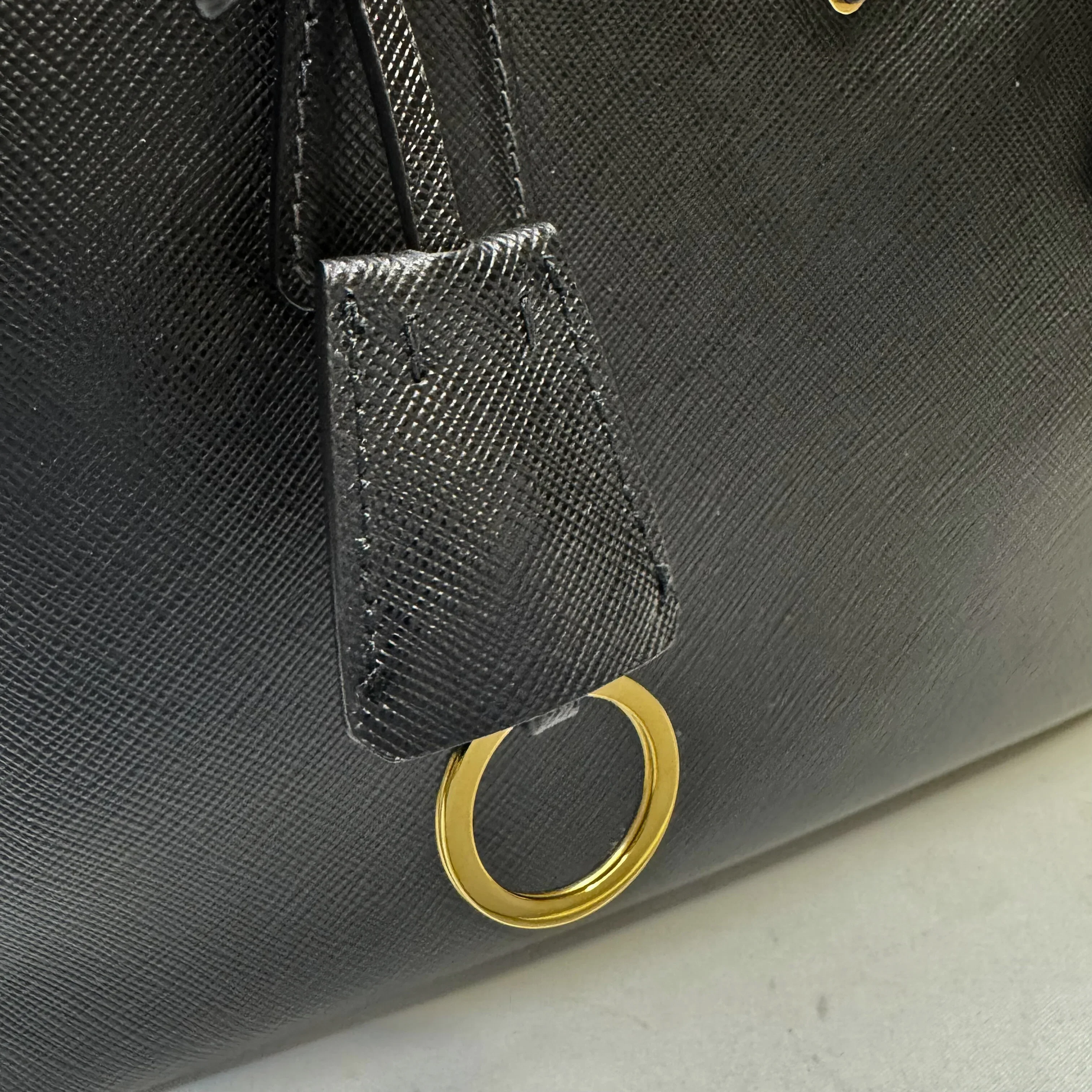 Prada Medium Galleria Saffiano leather bag Black - Image 11