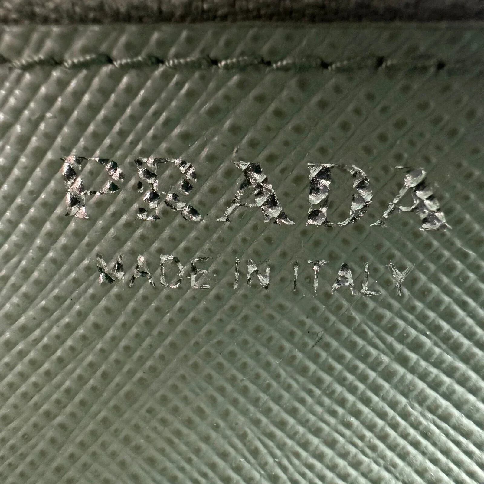 Prada Saffiano Metal Acquamarina Long Folio Leather Wallet - Image 8