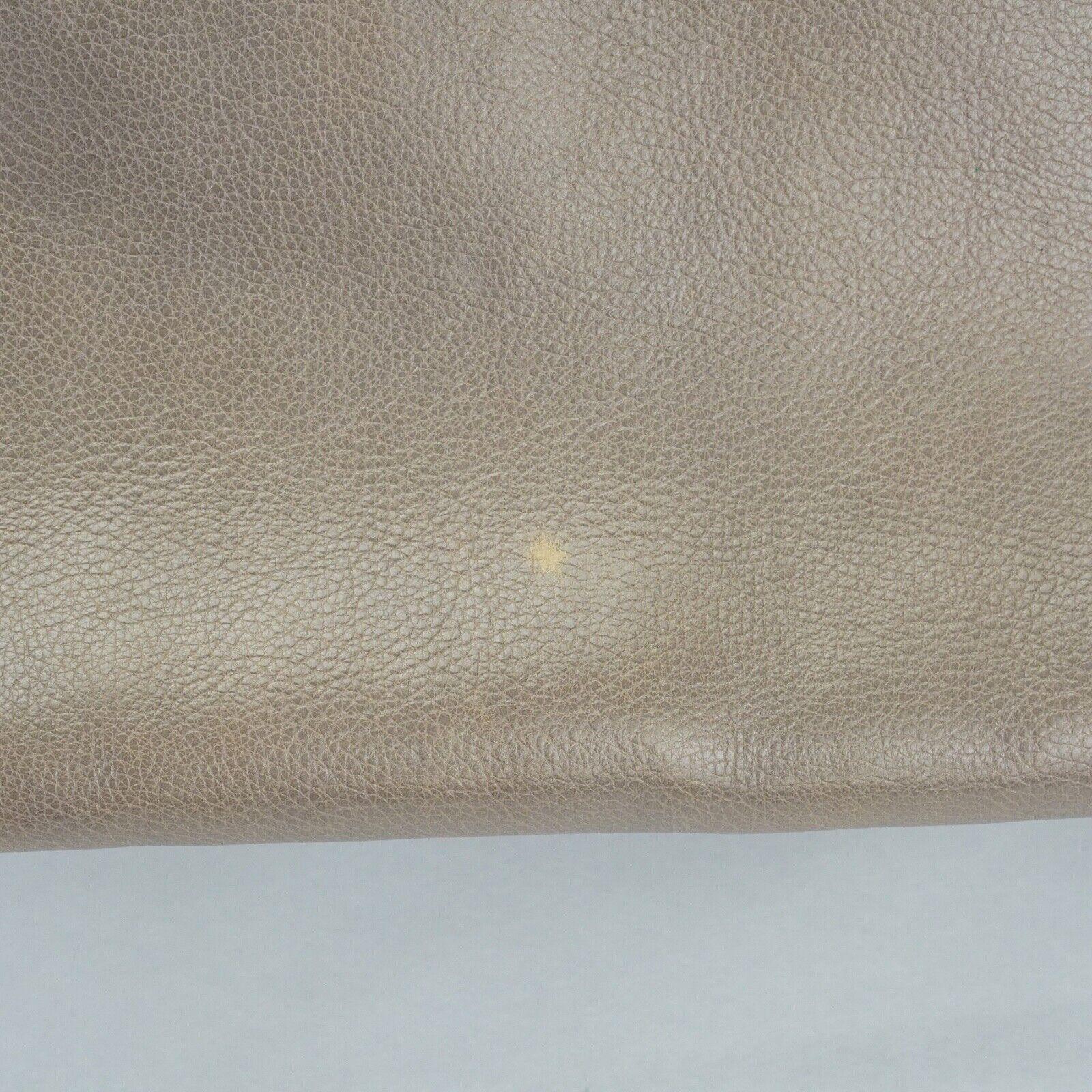 Prada Twin Pocket Tote Glace Calf Leather Bag Taupe - Image 9