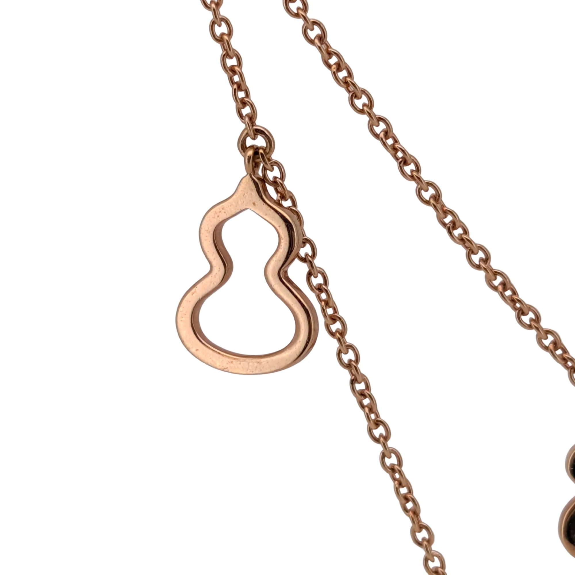 Qeelin Wulu Petite Diamond 18K Rose Gold Necklace - Image 3