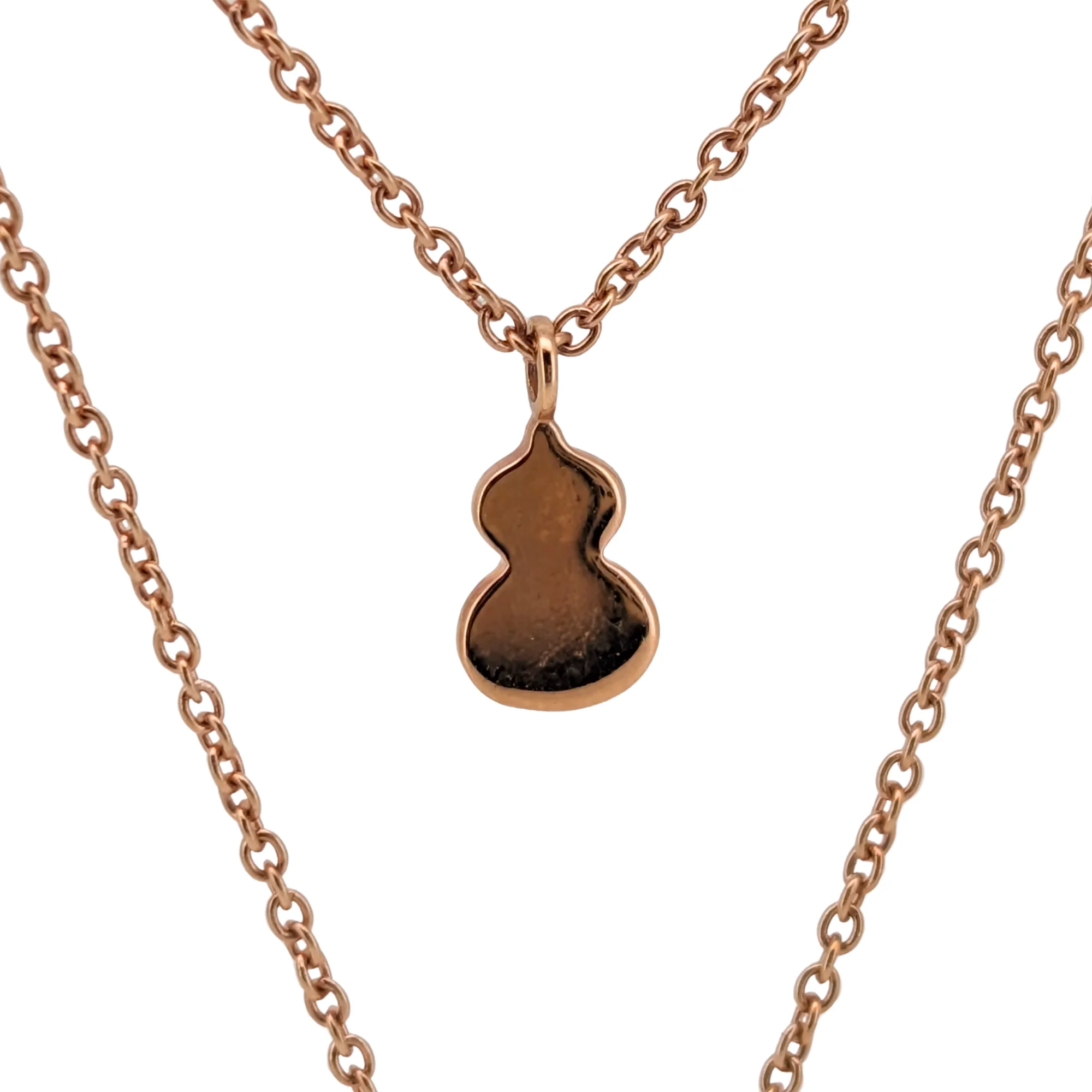 Qeelin Wulu Petite Diamond 18K Rose Gold Necklace - Image 8