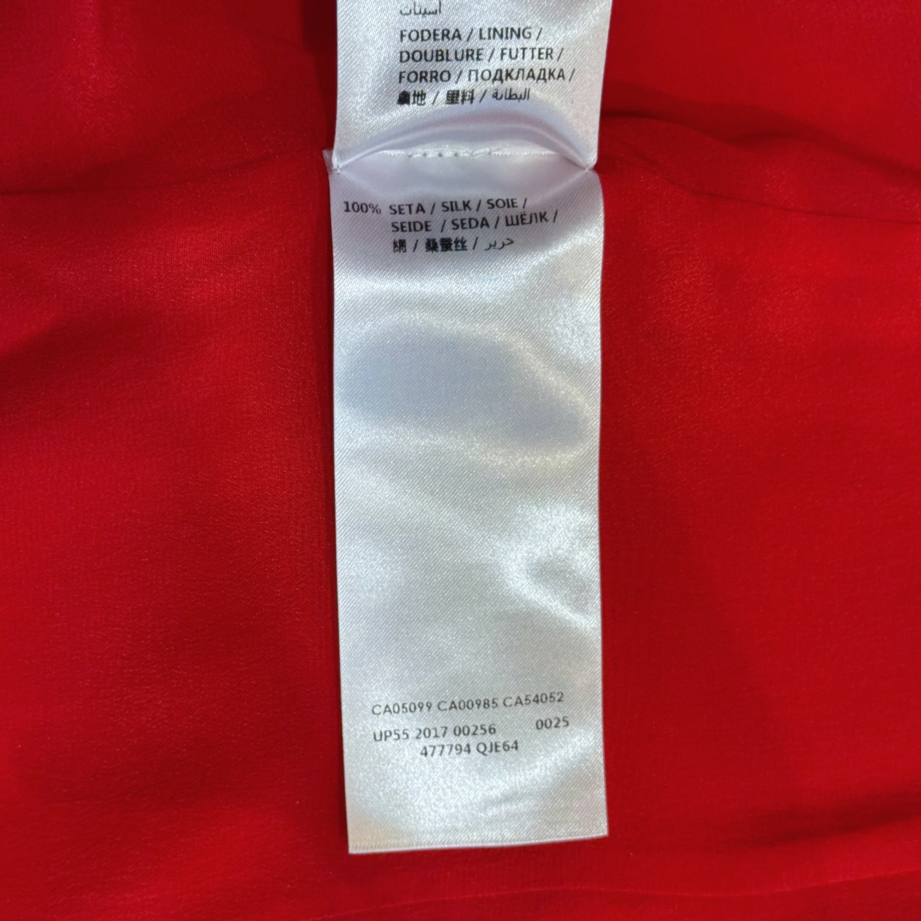 Alexander McQueen Draped Long Sleeve Knee-Length Dress Red 44 - Image 8