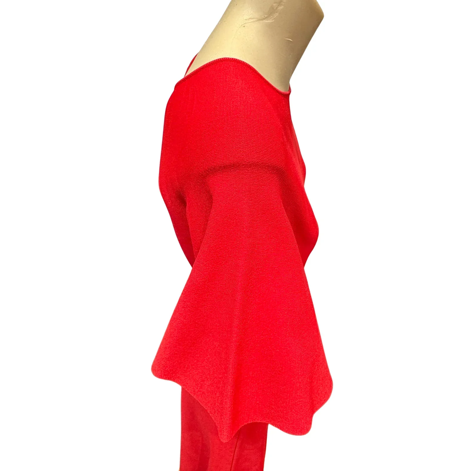 Valentino Flutter Sleeve Maxi Dress Red - Image 6