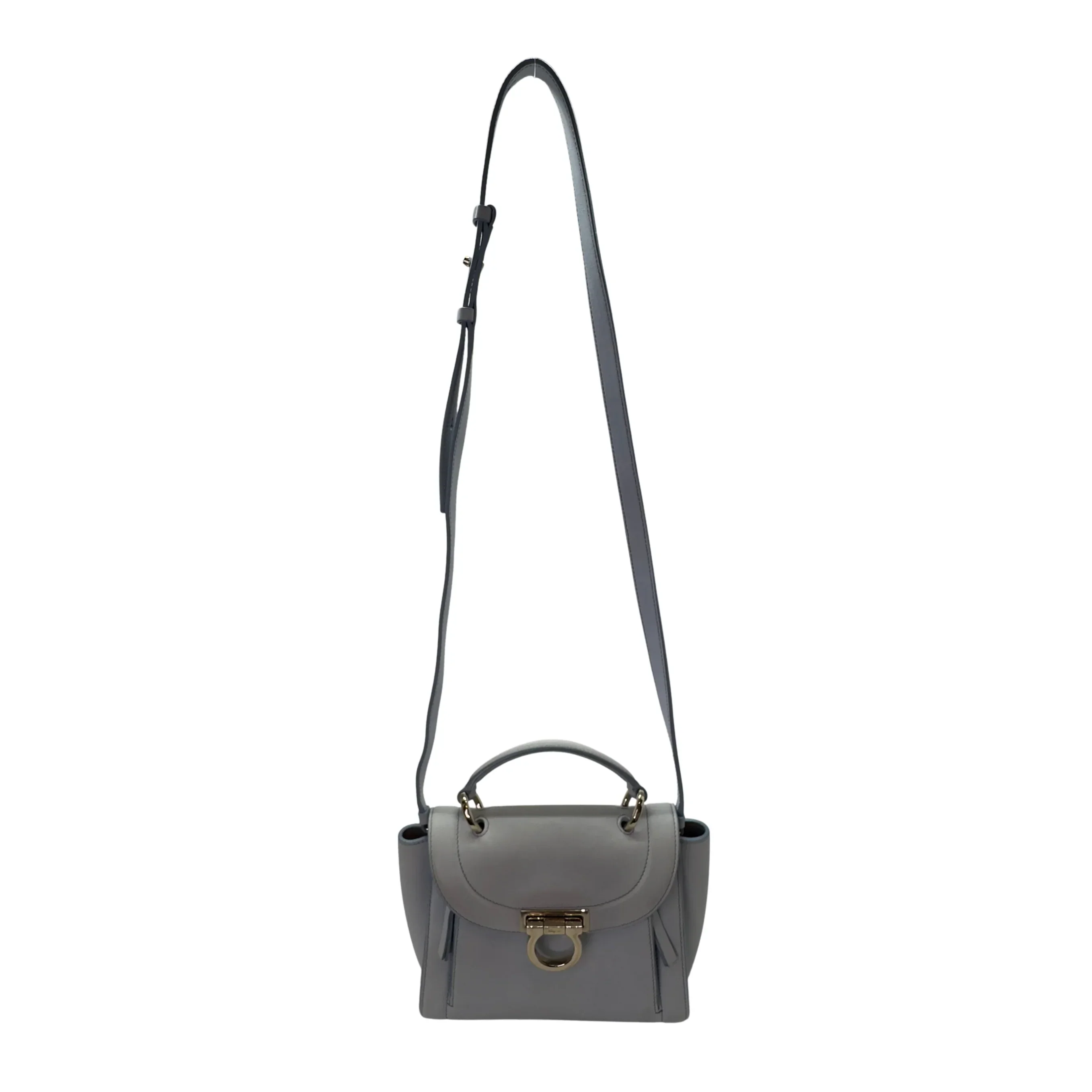 Salvatore Ferragamo Sofia Rainbow Shoulder Bag Baby Blue - Image 10