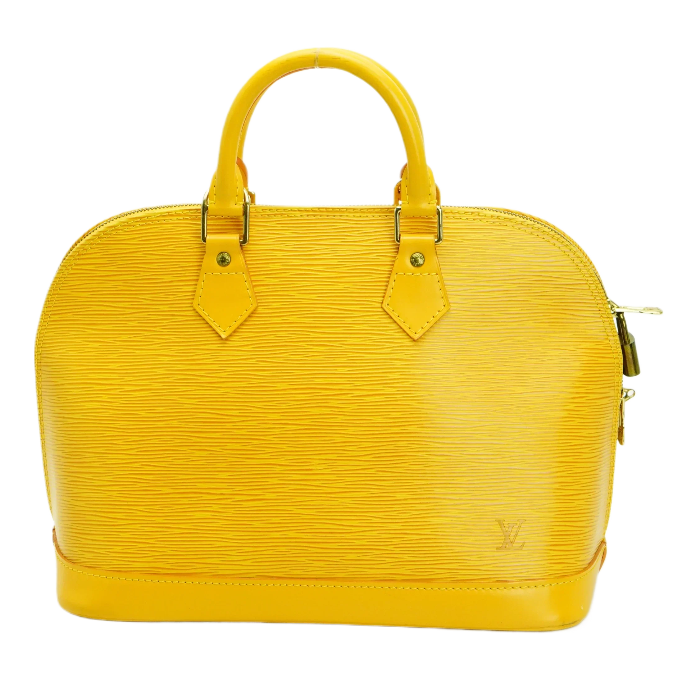 Louis Vuitton Epi Leather Alma Pm Yellow