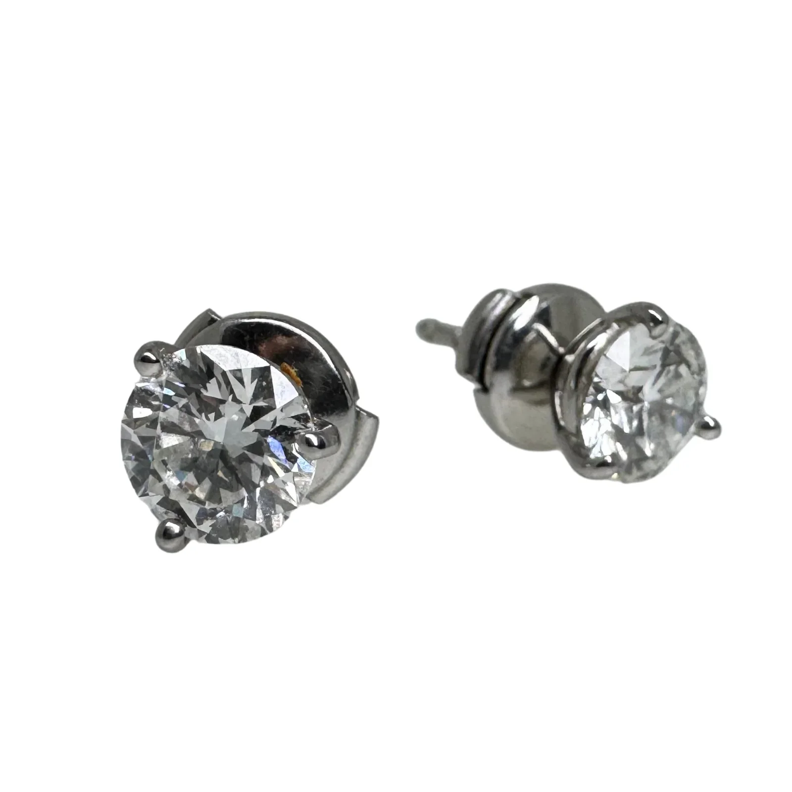 Tiffany & Co. 2.07ct Diamond Stud Earrings in Platinum - Image 6