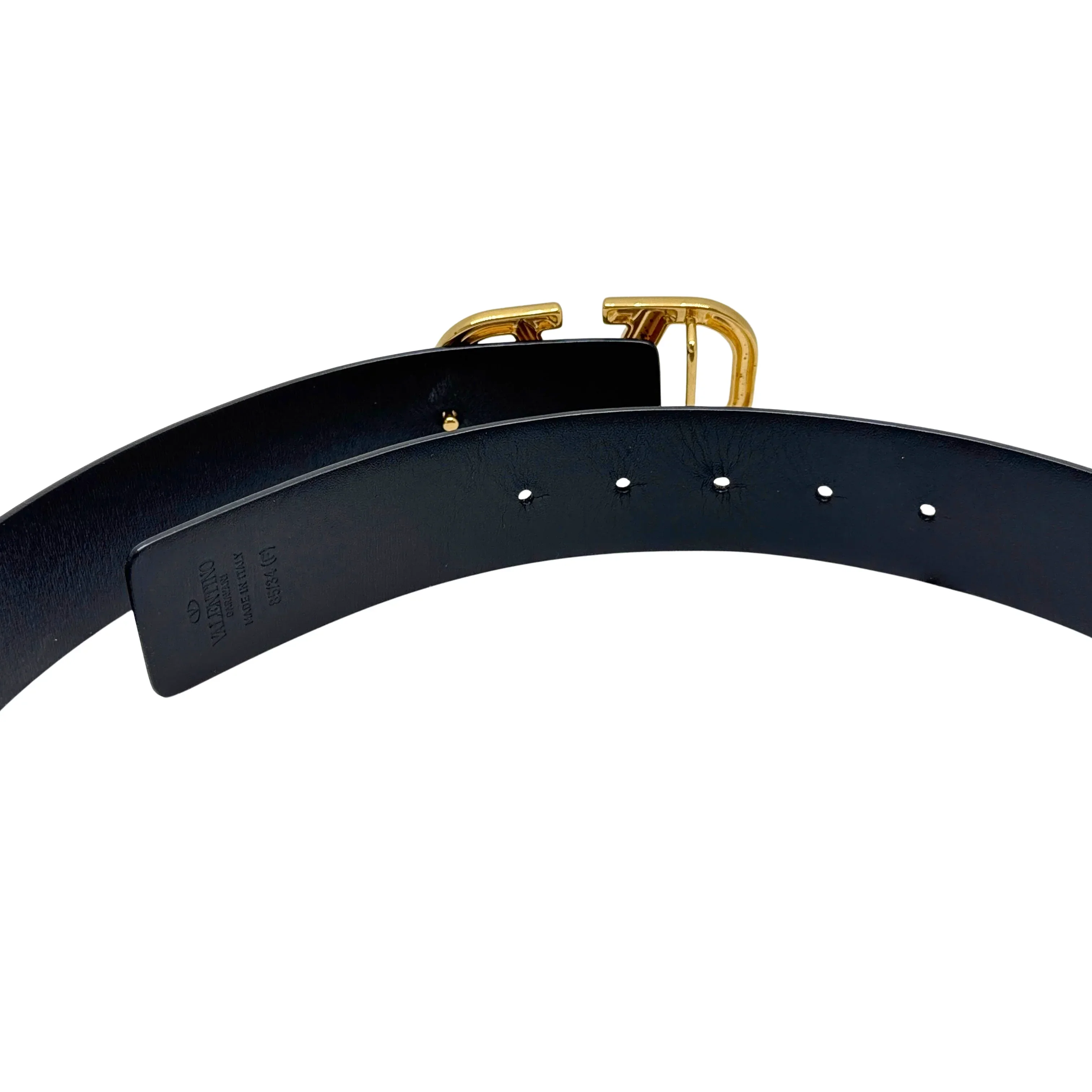 Valentino Garavani VLogo Calfskin Leather Belt 85/34 - Image 6