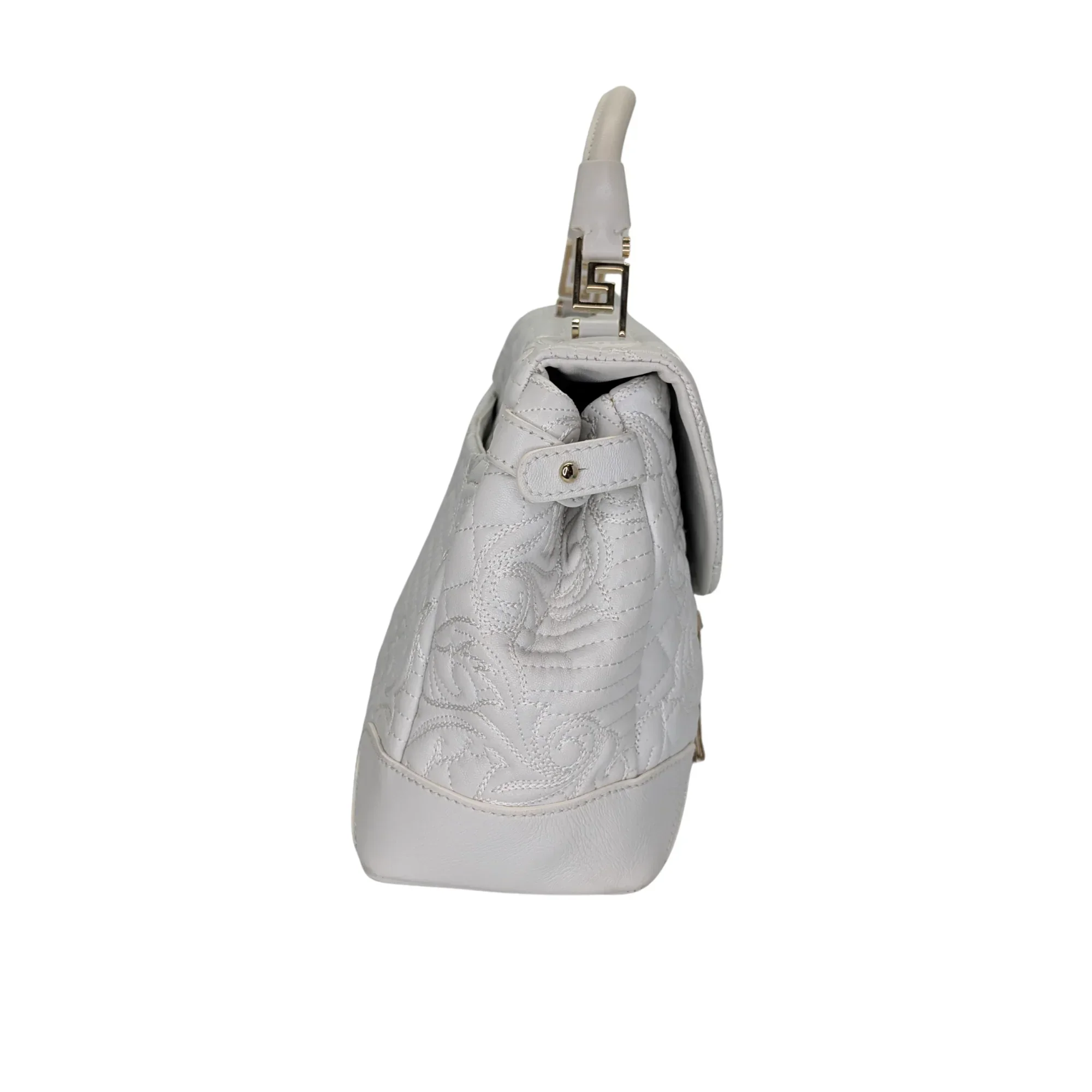 Versace Vanitas Barocco Handbag White - Image 4