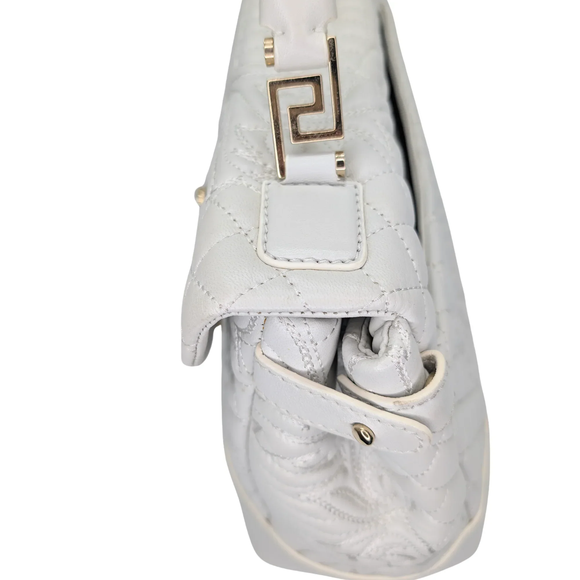 Versace Vanitas Barocco Handbag White - Image 7