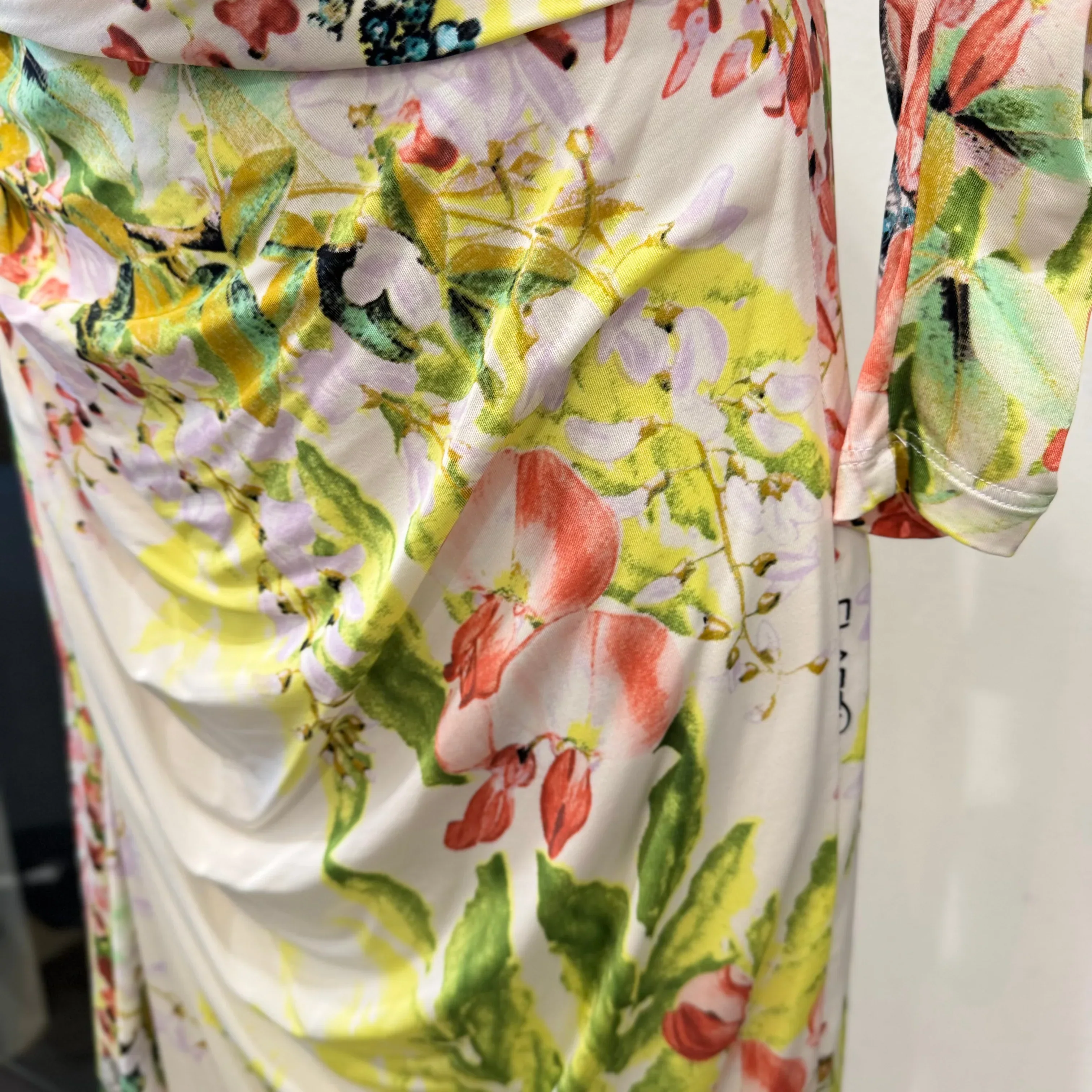 Roberto Cavalli Class Floral Dress 38 White Multicolour - Image 6