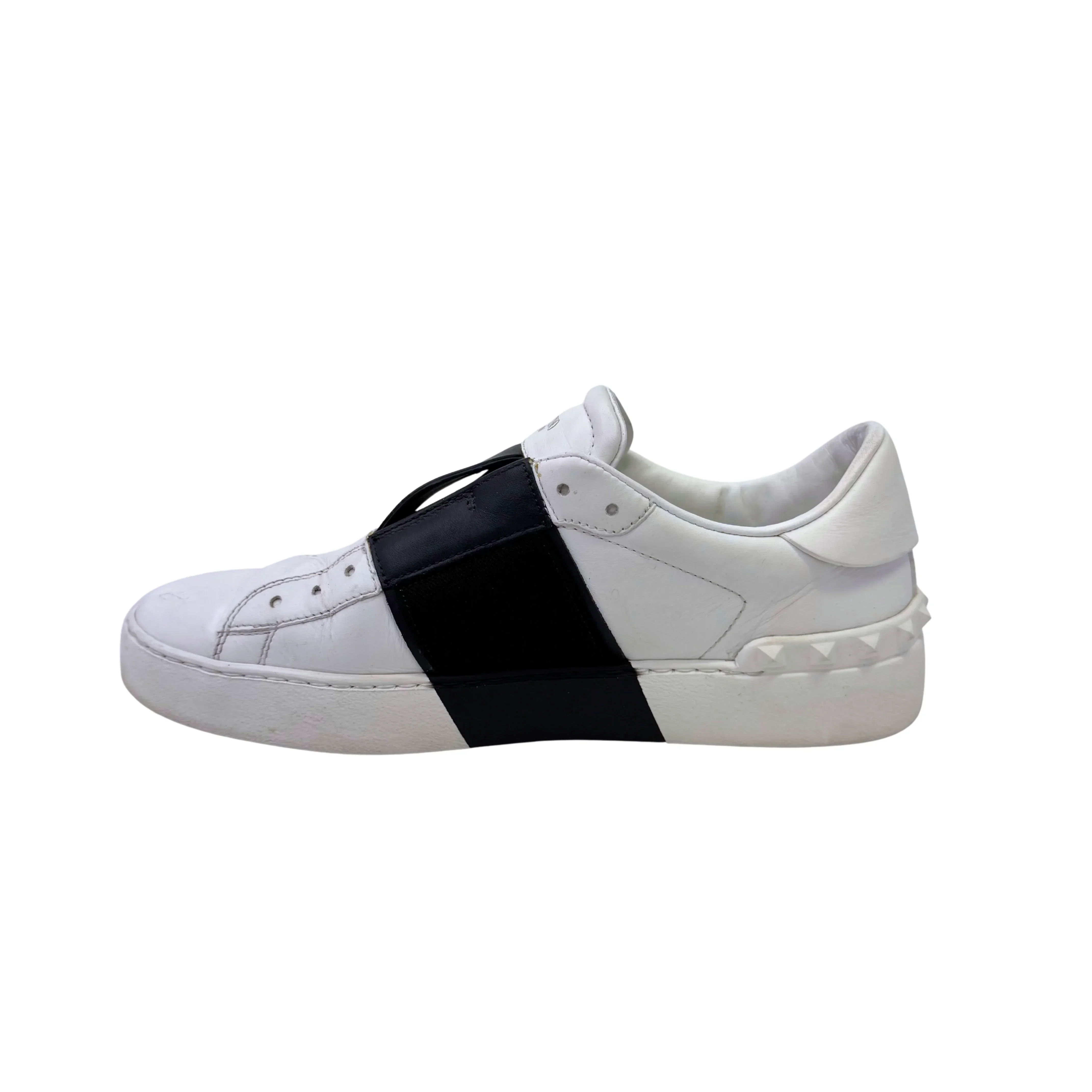 Valentino Open Slip On Sneaker White & Black Women's Size 38 - Image 4