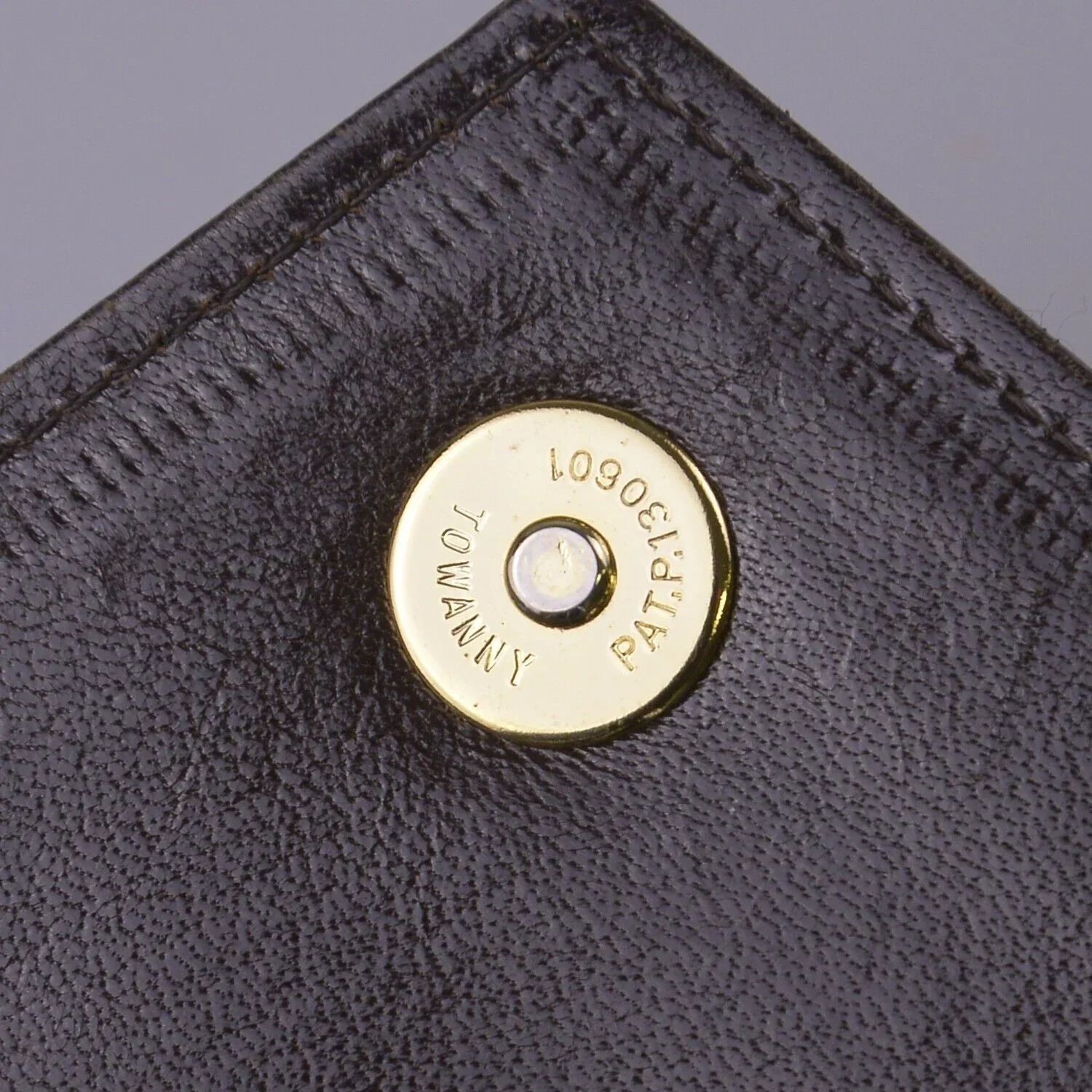 YSL Yves Saint Laurent Leather Clutch Bag Brown - Image 9