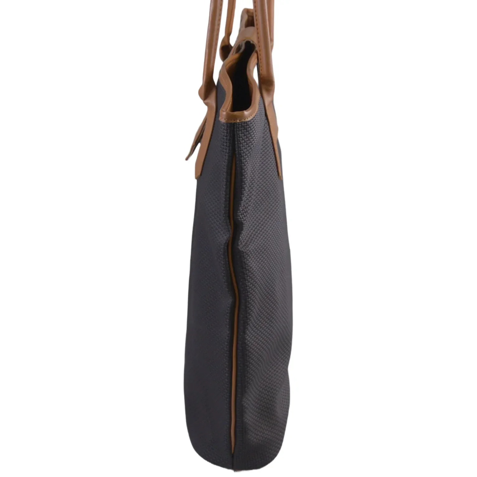 YSL Yves Saint Laurent Leather x Canvas Large Tote - Image 4