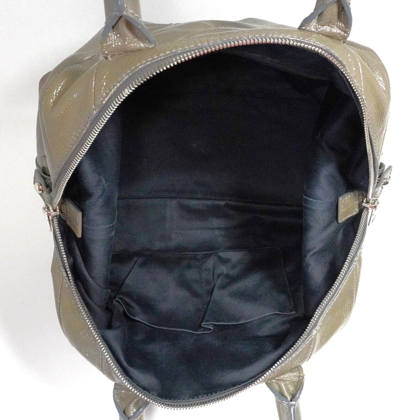 Yves Saint Laurent Easy Patent Leather Boston Bag Olive - Image 10